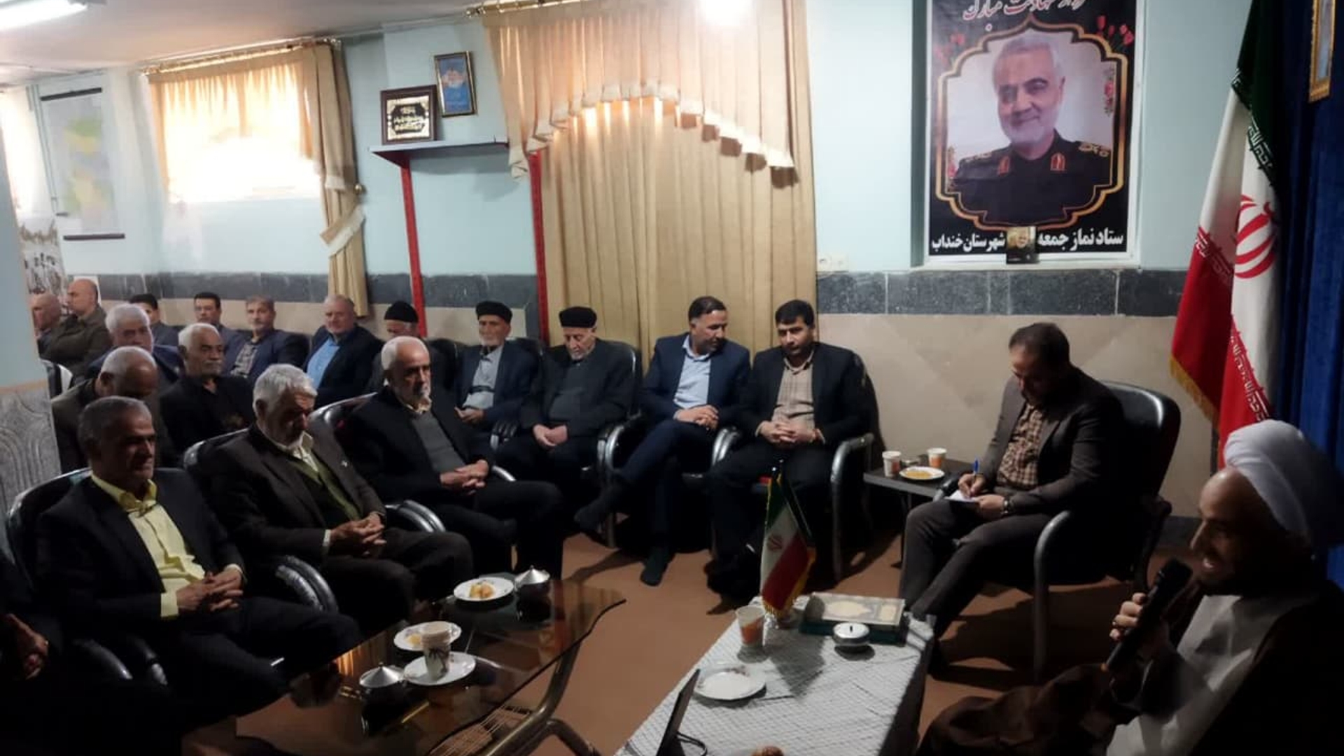 حضور فرماندارخنداب در جلسه ستاد اقامه نمازجمعه