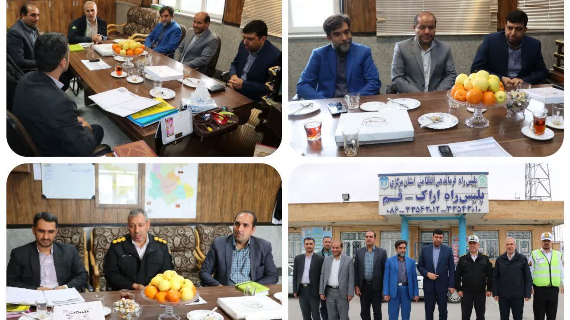 دکتر هادی فرماندارمحترم شهرستان اراک ضمن حضور در پلیس راه اراک _قم از نزدیک در جریان کیفیت و نحوه ارائه خدمات این مجموعه قرار گرفتند.