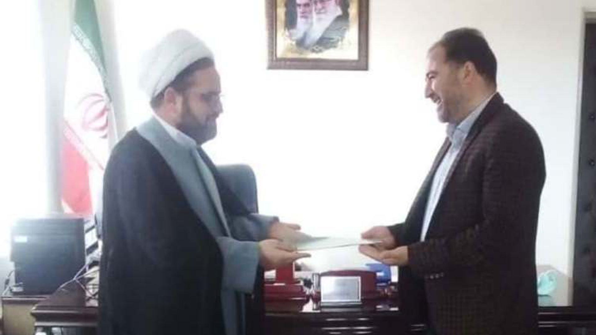 دیدار نوروزی مشاور استاندار و رئیس شورای هماهنگی تبلیغات اسلامی استان مرکزی با فرماندارخنداب