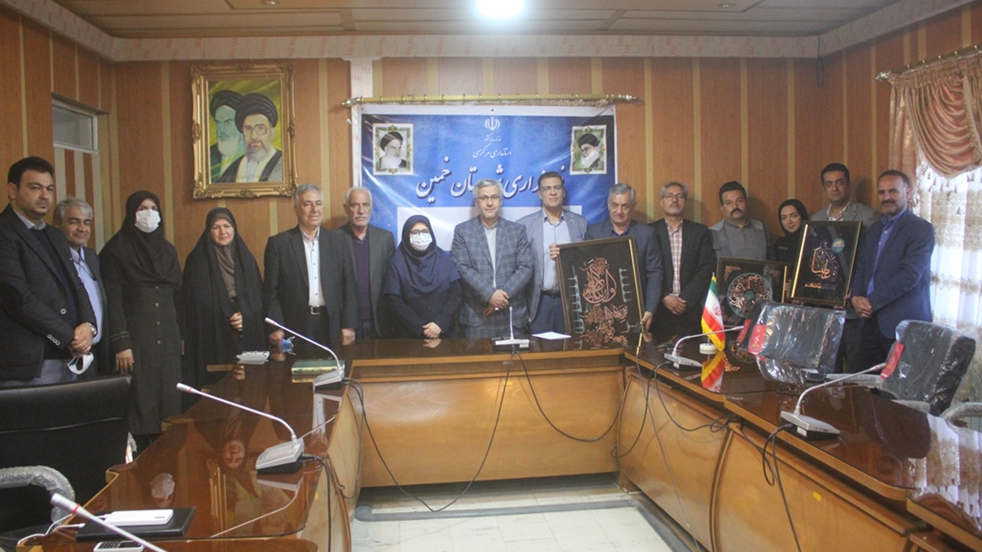 جلسه هماهنگی احداث پایگاه انتقال خون شهرستان خمین برگزار شد