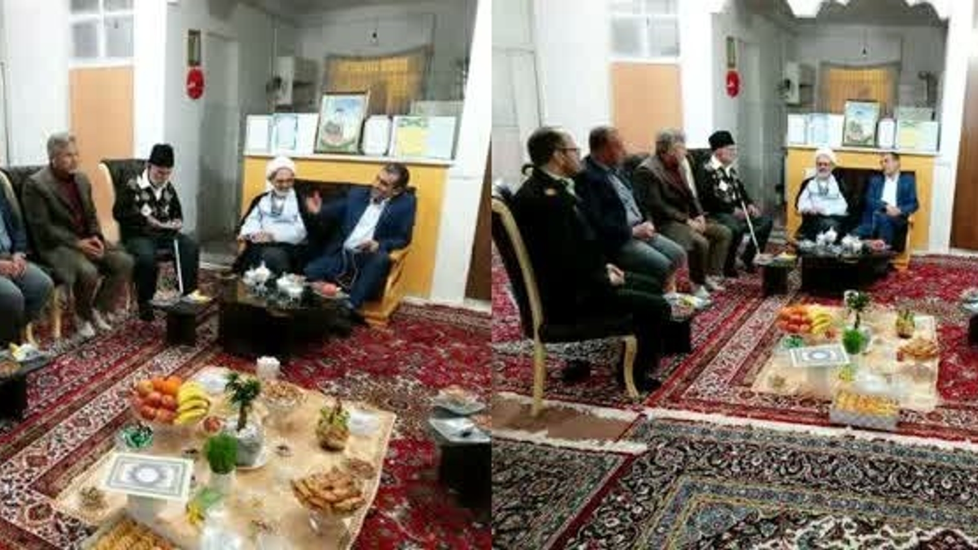 دیدار نوروزی فرماندار با پدر شهید والا مقام غلامحسین نوروزی نژاد