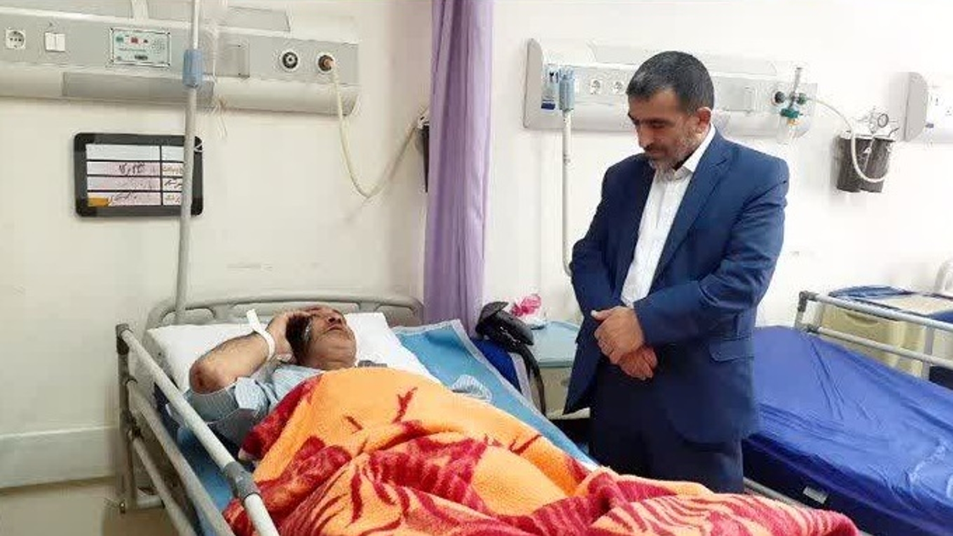 ملاقات فرماندار با راننده ی استاندار