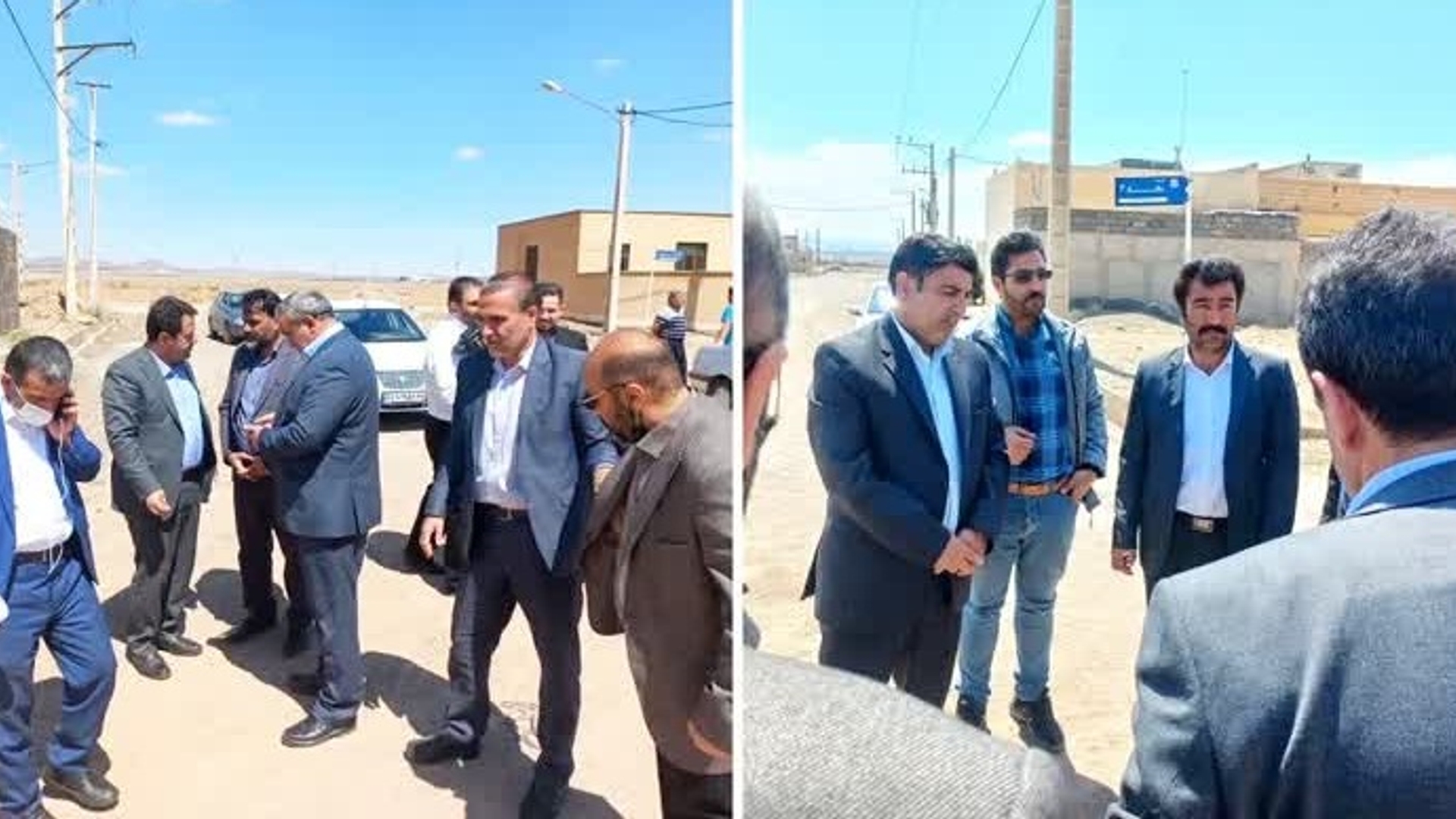 بازدید فرماندار از مسکن مهر زاویه جهت بررسی و پیگیری آسفالت و بهسازی معابر