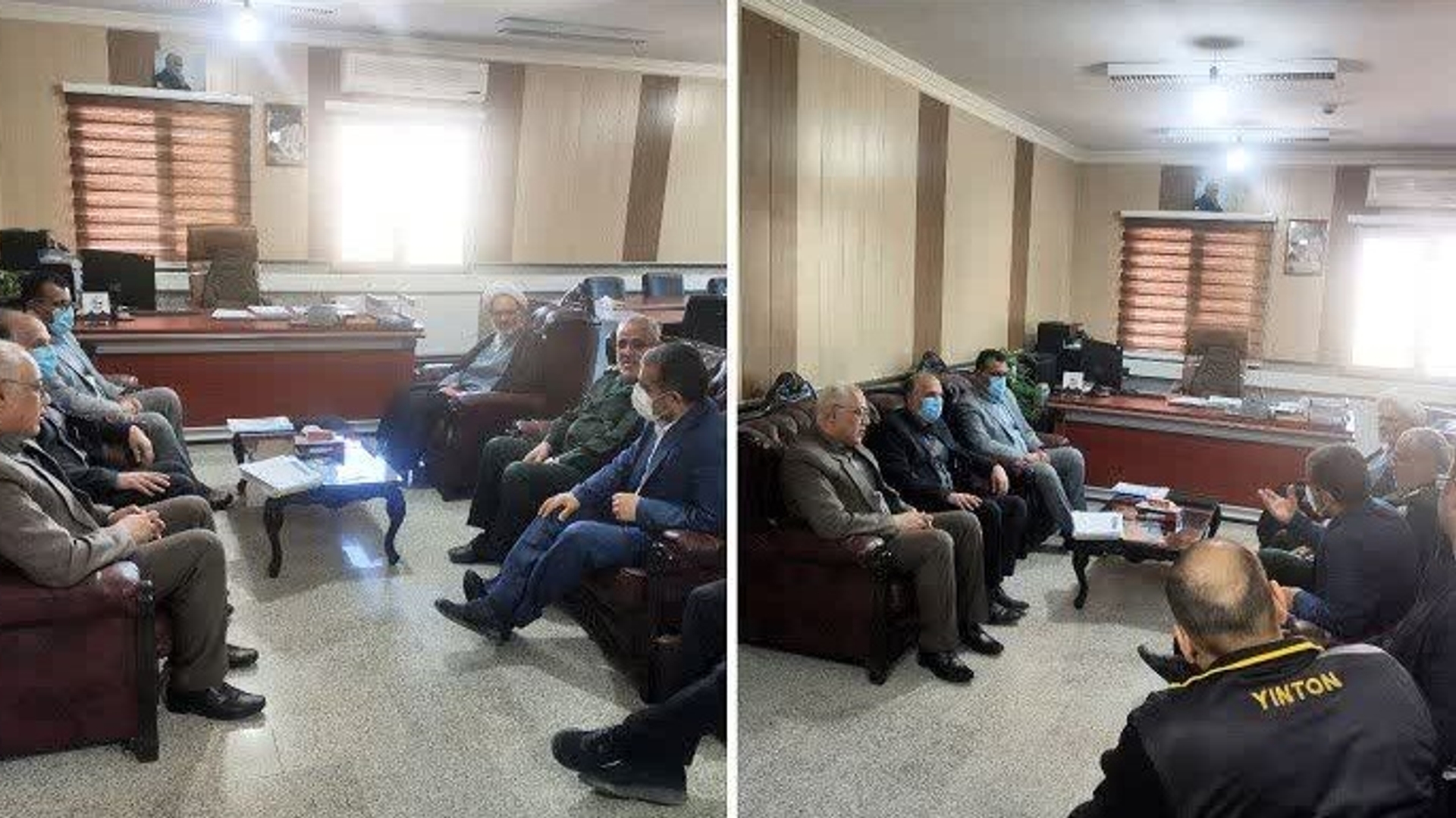 دیدار فرماندار با معاون عمرانی و ائمه جمعه و سایر مدیران