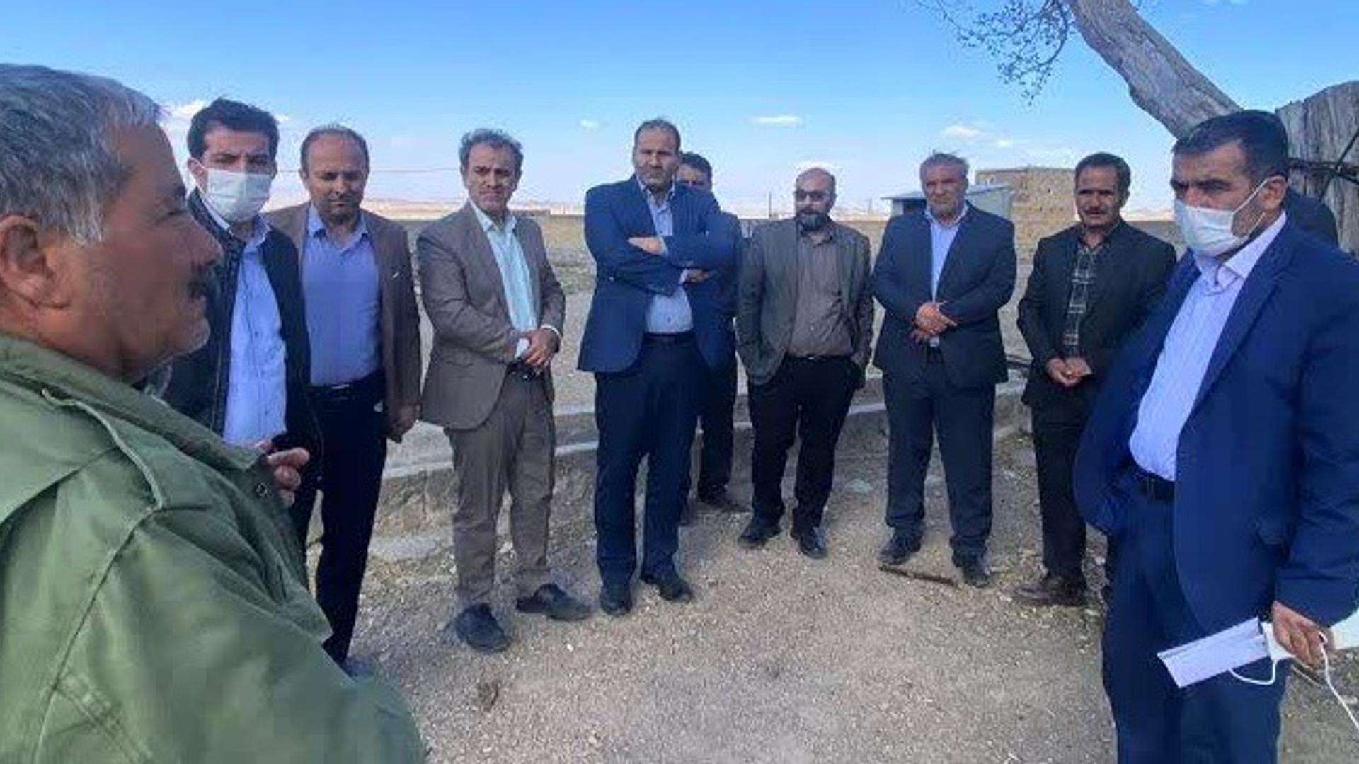 بازدید فرماندار از روستای گل چهره بخش مرکزی