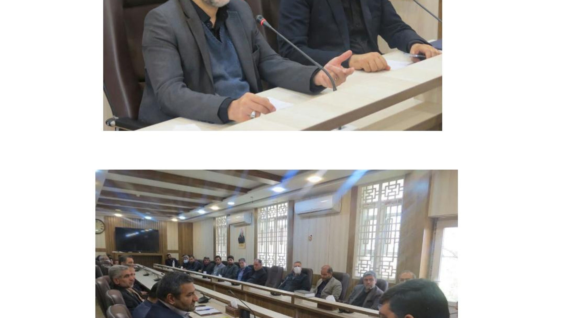 جلسه تودیع ومعارفه معاونت برنامه ریزی وتوسعه فرمانداری شهرستان اراک به ریاست آل یاسین معاون محترم توسعه ومدیریت منابع استانداری وبا حضور هادی فرماندار شهرستان اراک وتعدادی از مدیران دستگاههای اجرایی شهرستان اراک  درمحل سالن جلسات فرمانداری اراک برگزار گردید دراین جلسه از زحمات آقای یوسفی تقدیر وتشکر بعمل آمد وآقای امید مددی از همکاران فرمانداری اراک به عنوان سرپرست معاونت برنامه ریزی وتوسعه فرمانداری اراک انتخاب گردید