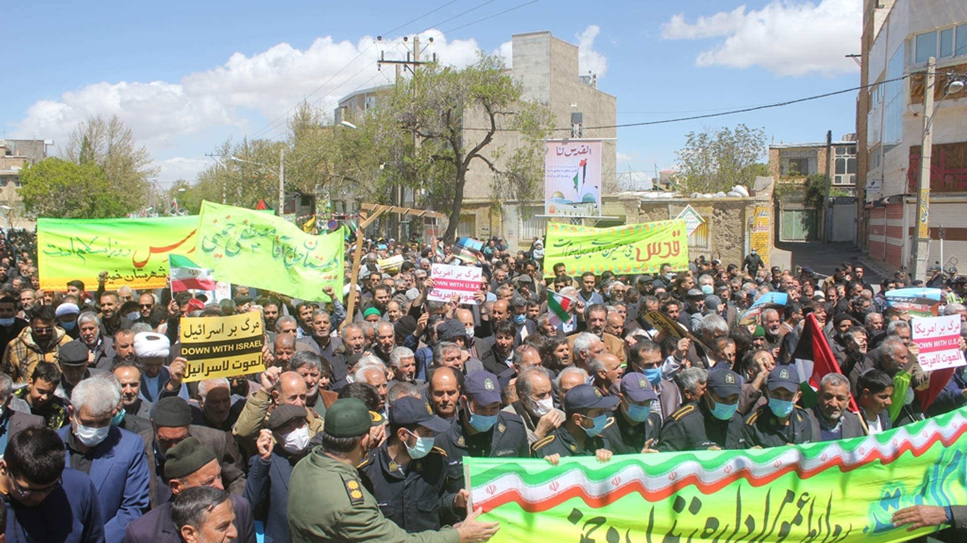 راهپیمایی روز جهانی قدس در خمین برگزار شد.