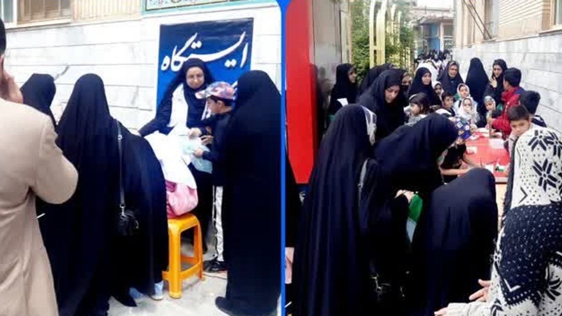 برپایی  ایستگاه هنر در راهپیمایی روز قدس