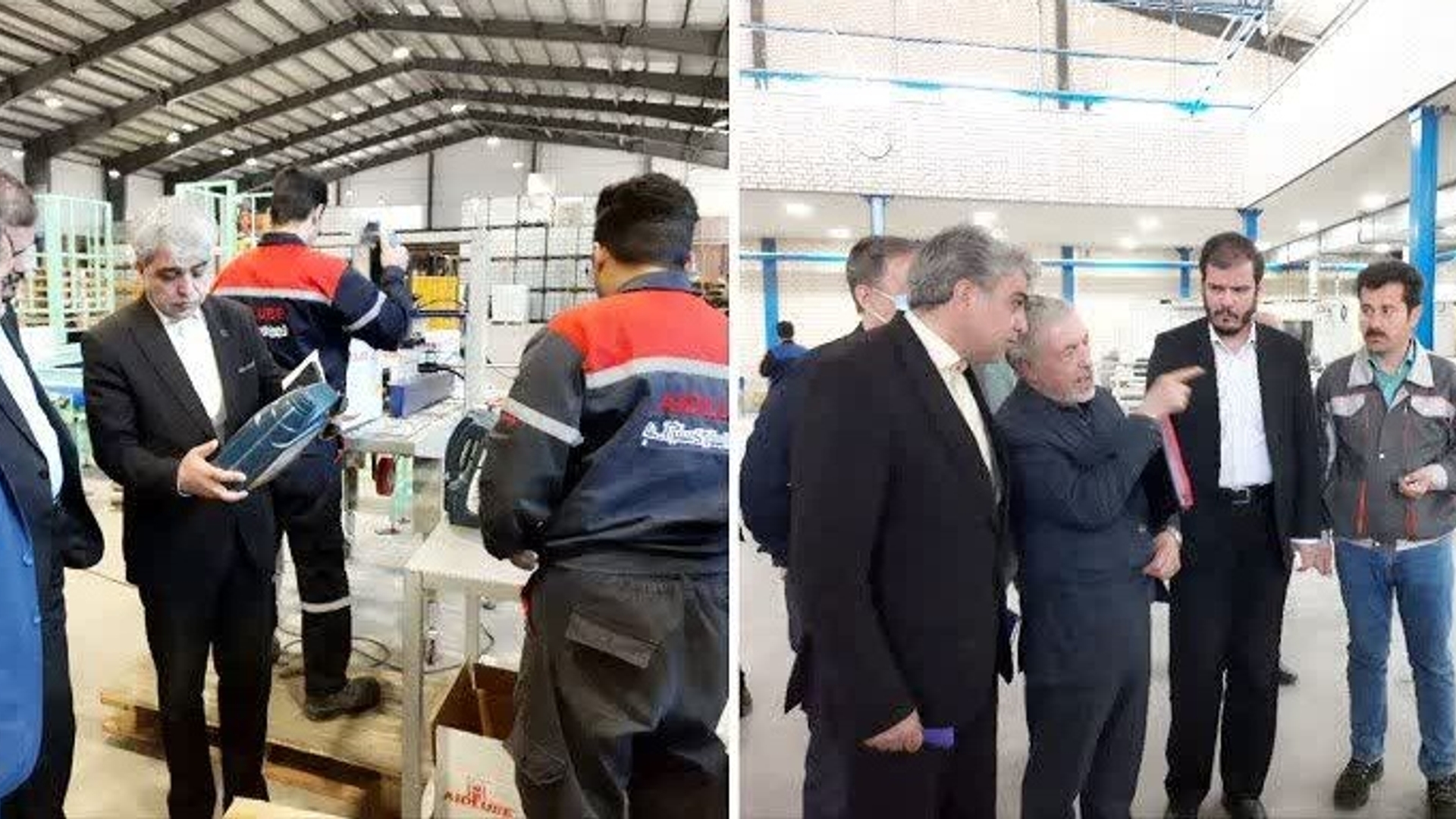 بازدید از مدیرکل صنعت ، معدن و تجارت استان و فرماندار از واحد های صنعتی شهرستان