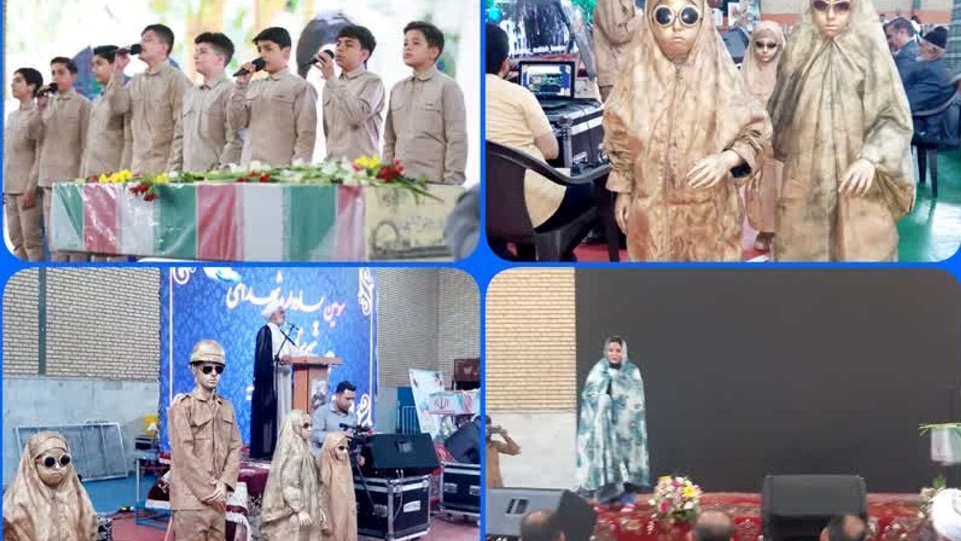 جلوه زیبای هنر در سومین یادواره شهدای شهرستان زرندیه