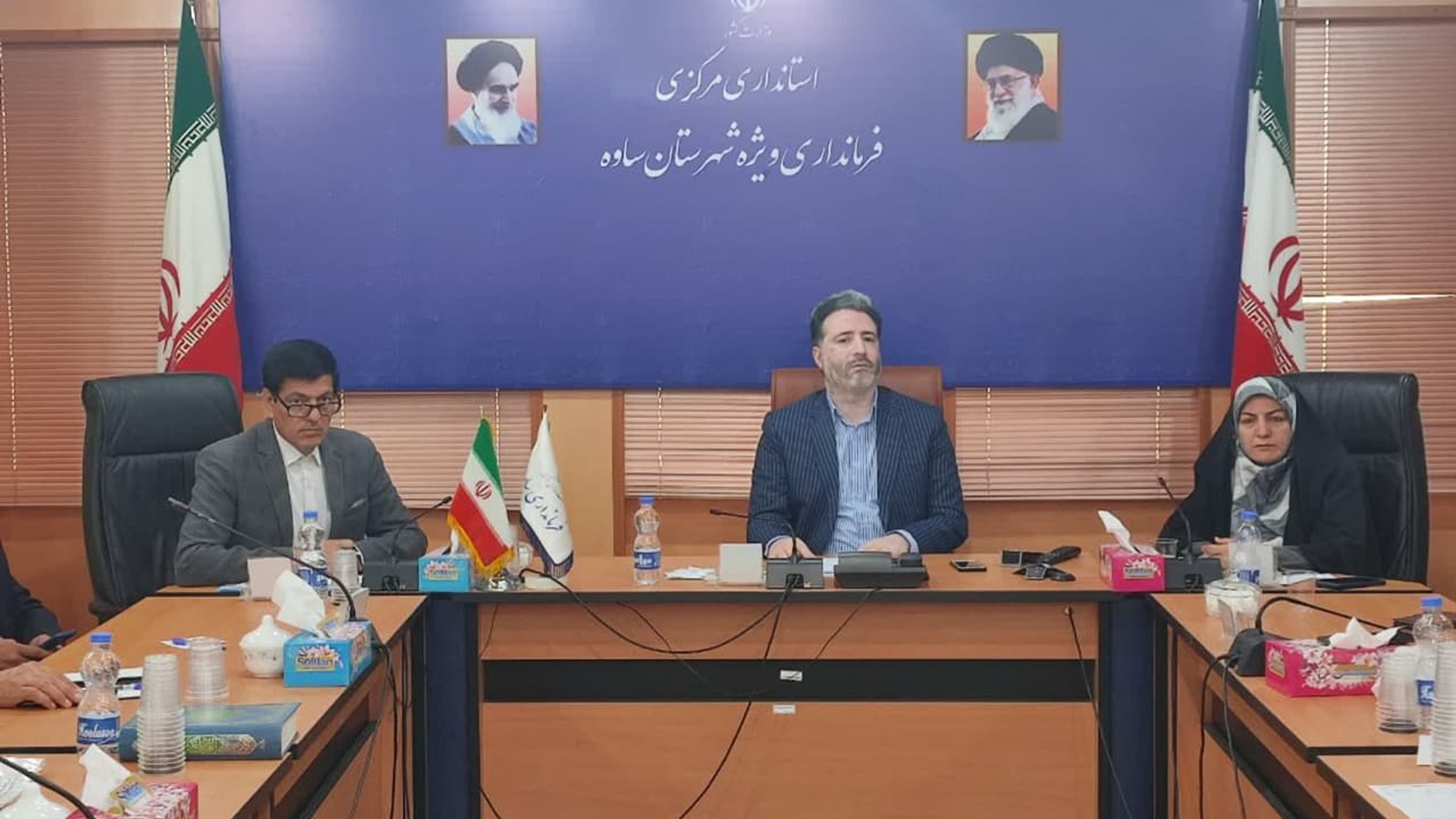 جلسه مشترک ستاد باز آفرینی شهری و پیشگیری از ساخت و ساز غیر مجاز شهرستان ساوه