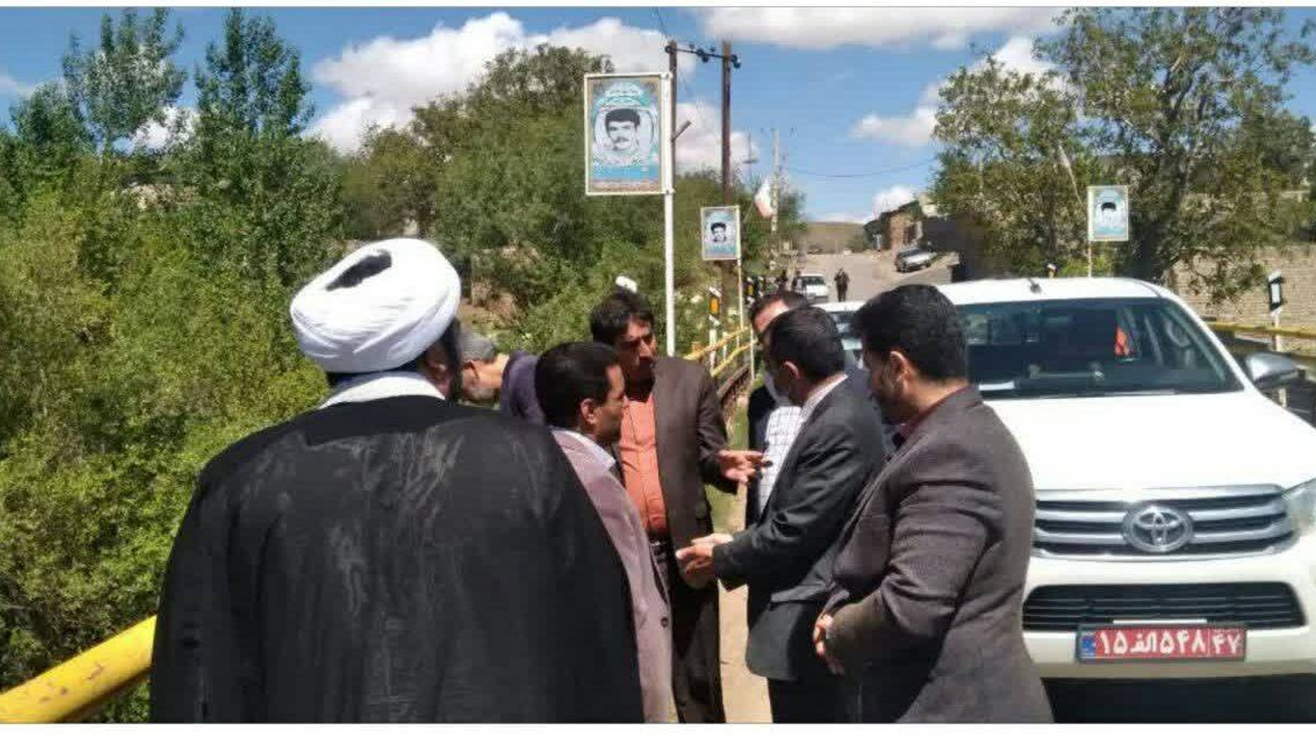 بازدید فرماندار از محور های مواصلاتی بخش خرقان  .