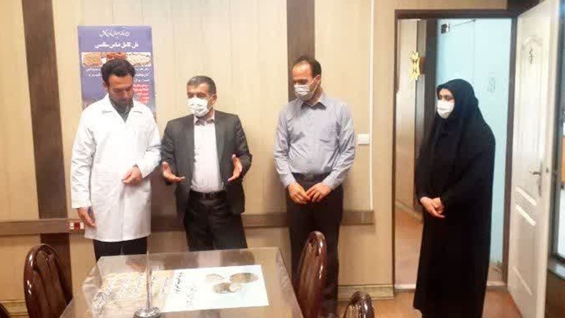 دیدار فرماندار با مدیرکل غله و خدمات بازرگانی استان مرکزی