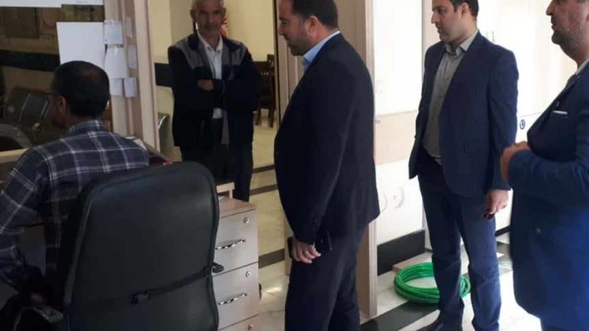 بازدید فرماندارخنداب از اداره گاز بخش قره چای