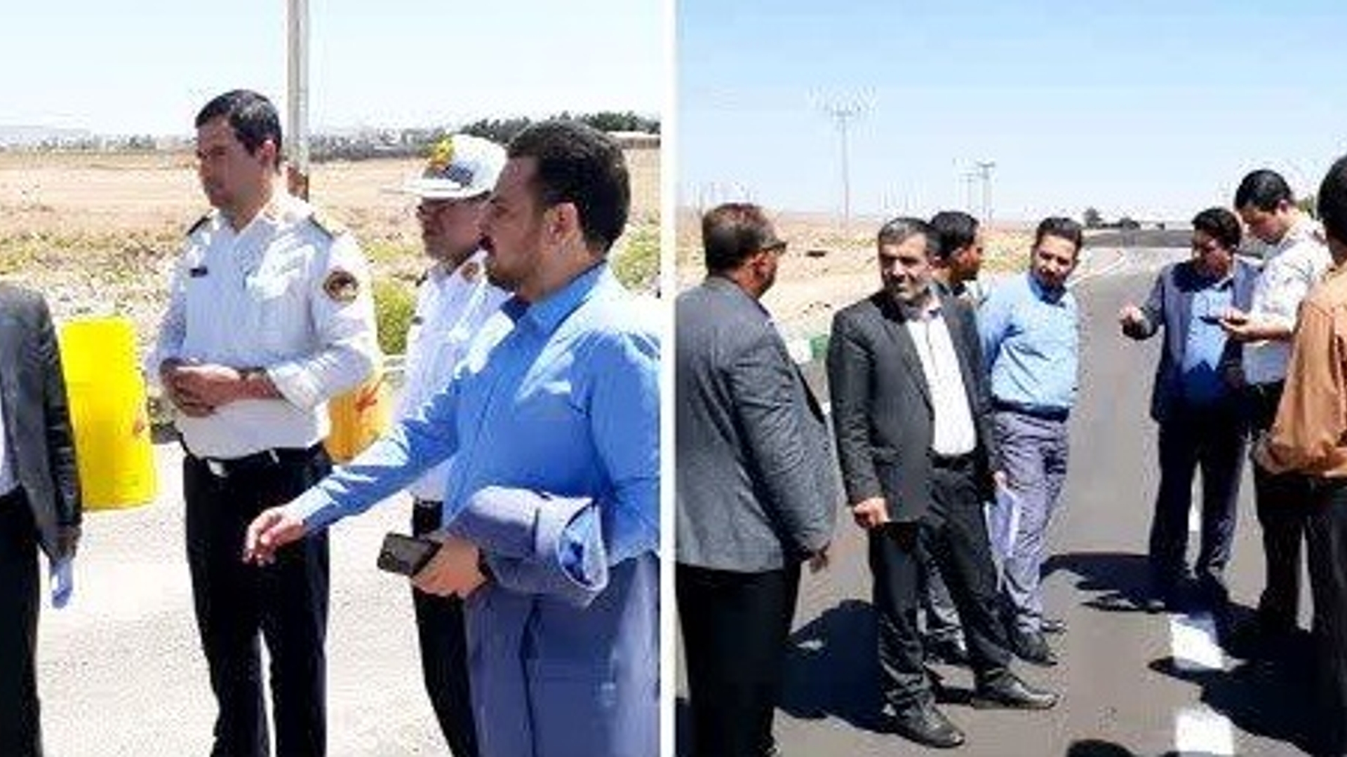 بازدید از روند اجرای پروژه ورودی (بلوار شهداي  هسته ای ) شهر پرندک