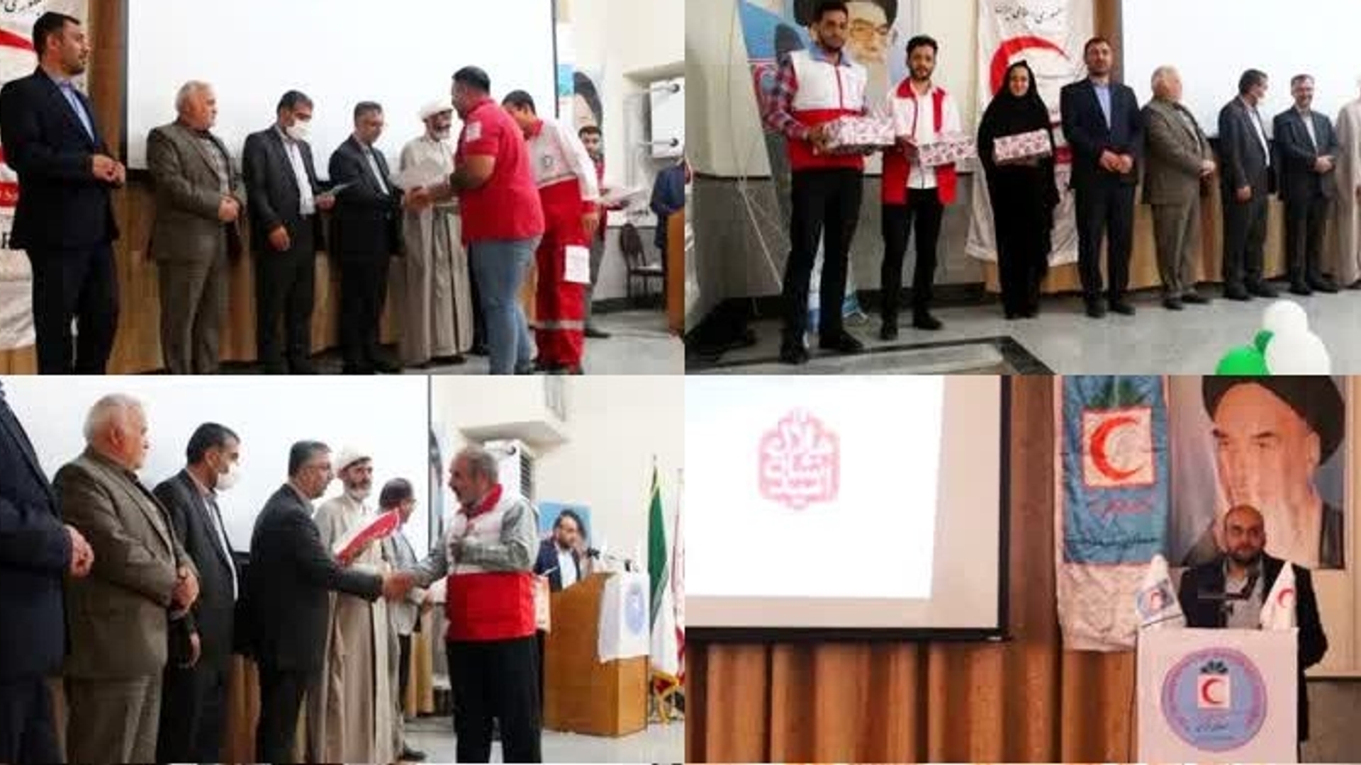 تقدیر از امدادگران ؛ نجاتگران ؛ اعضای جوانان و داوطلبان