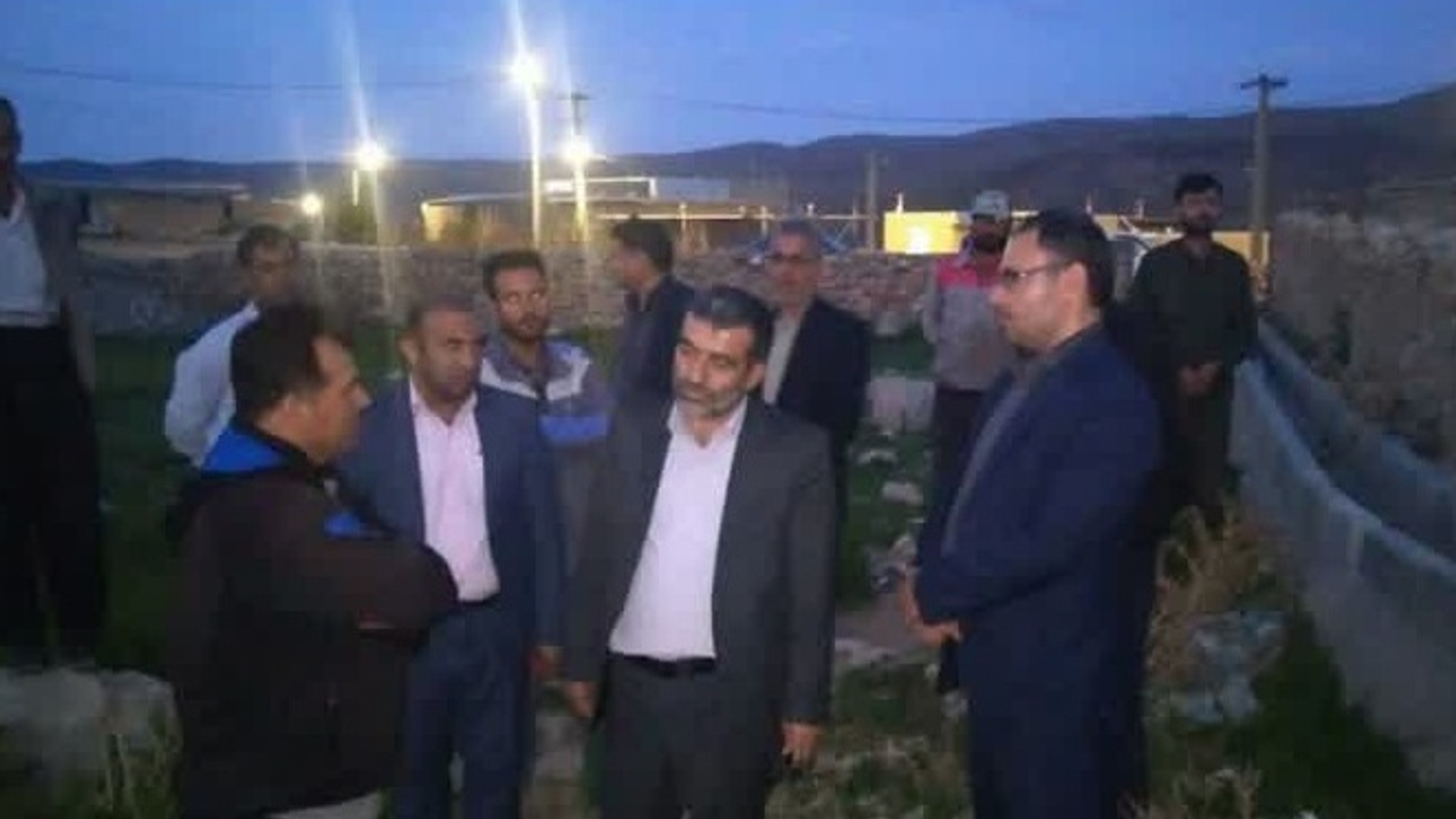 حضور رو بازدید فرماندار از روستای چناقچی سفلی.