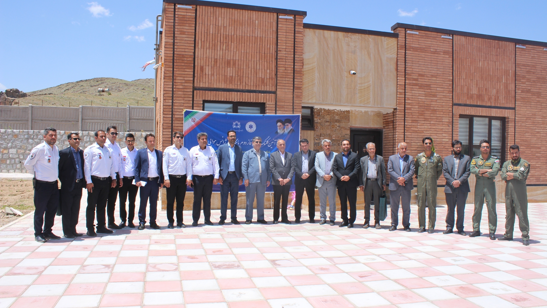 آیین کلنگ زنی فاز دوم پایگاه اورژانس هوایی استان مرکزی