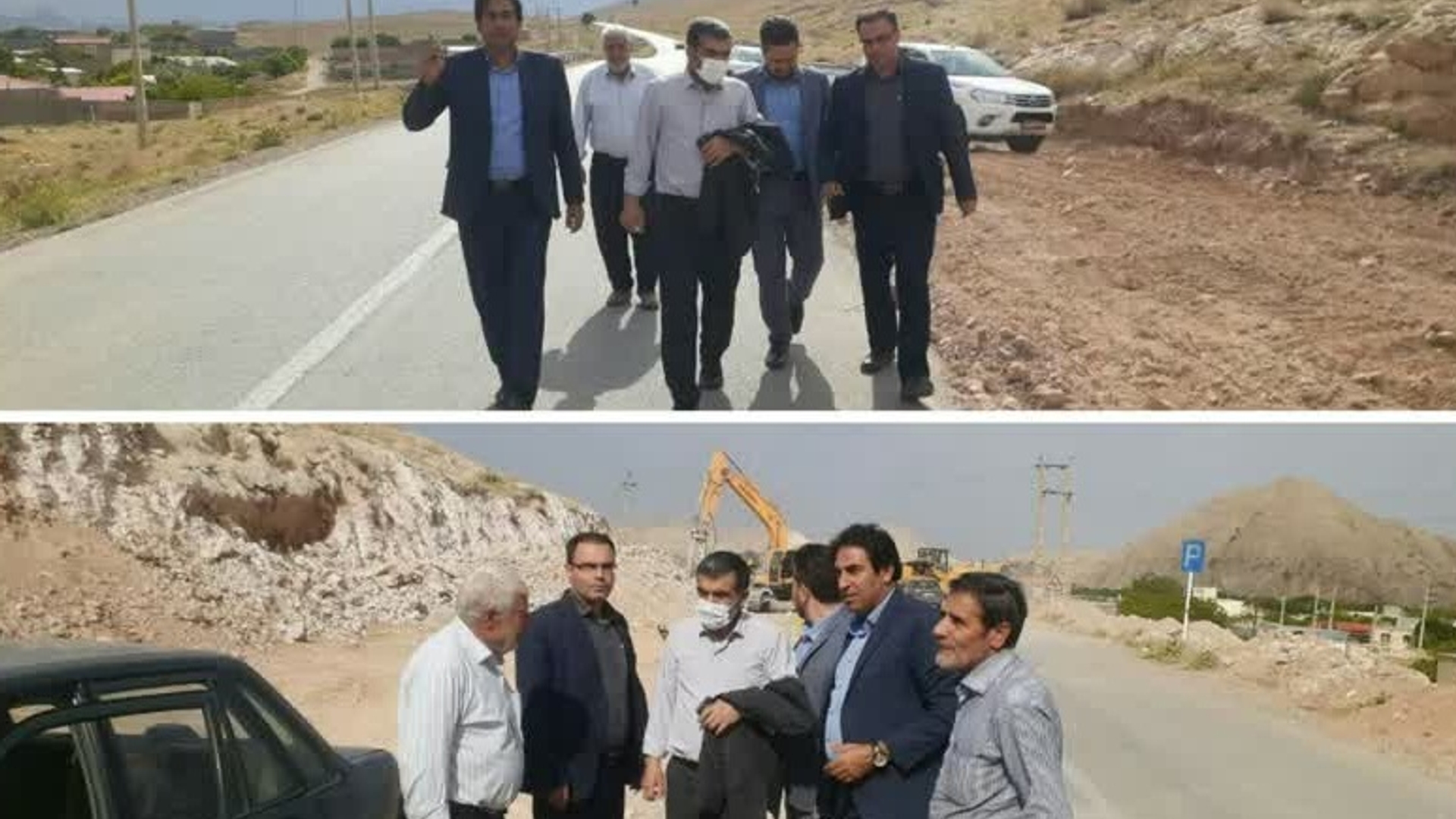 بازدید از جاده های بخش خرقان و برطرف شدن نقات کور جاده ای