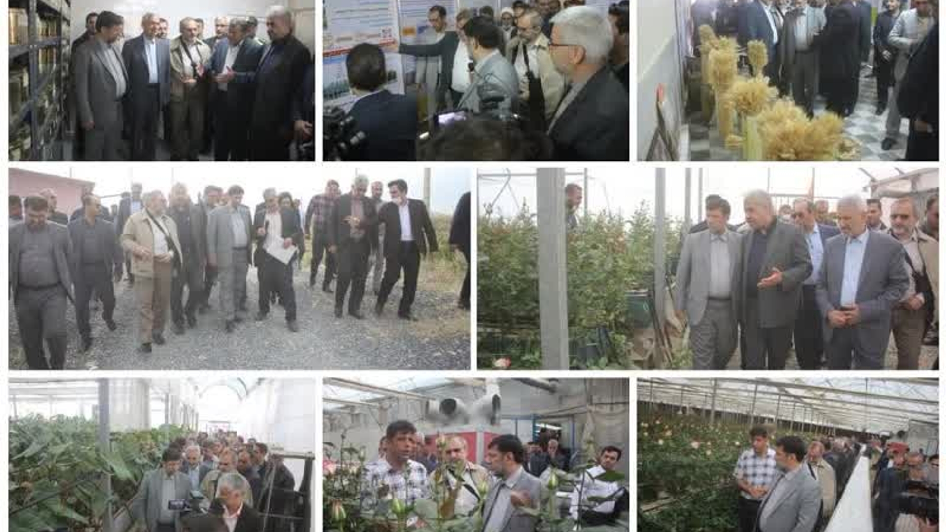 حضور سرپرست وزارت جهاد کشاورزی و هیات همراه ،استاندار مرکزی و دیگر مسئولین شهرستانی در بخش کمره