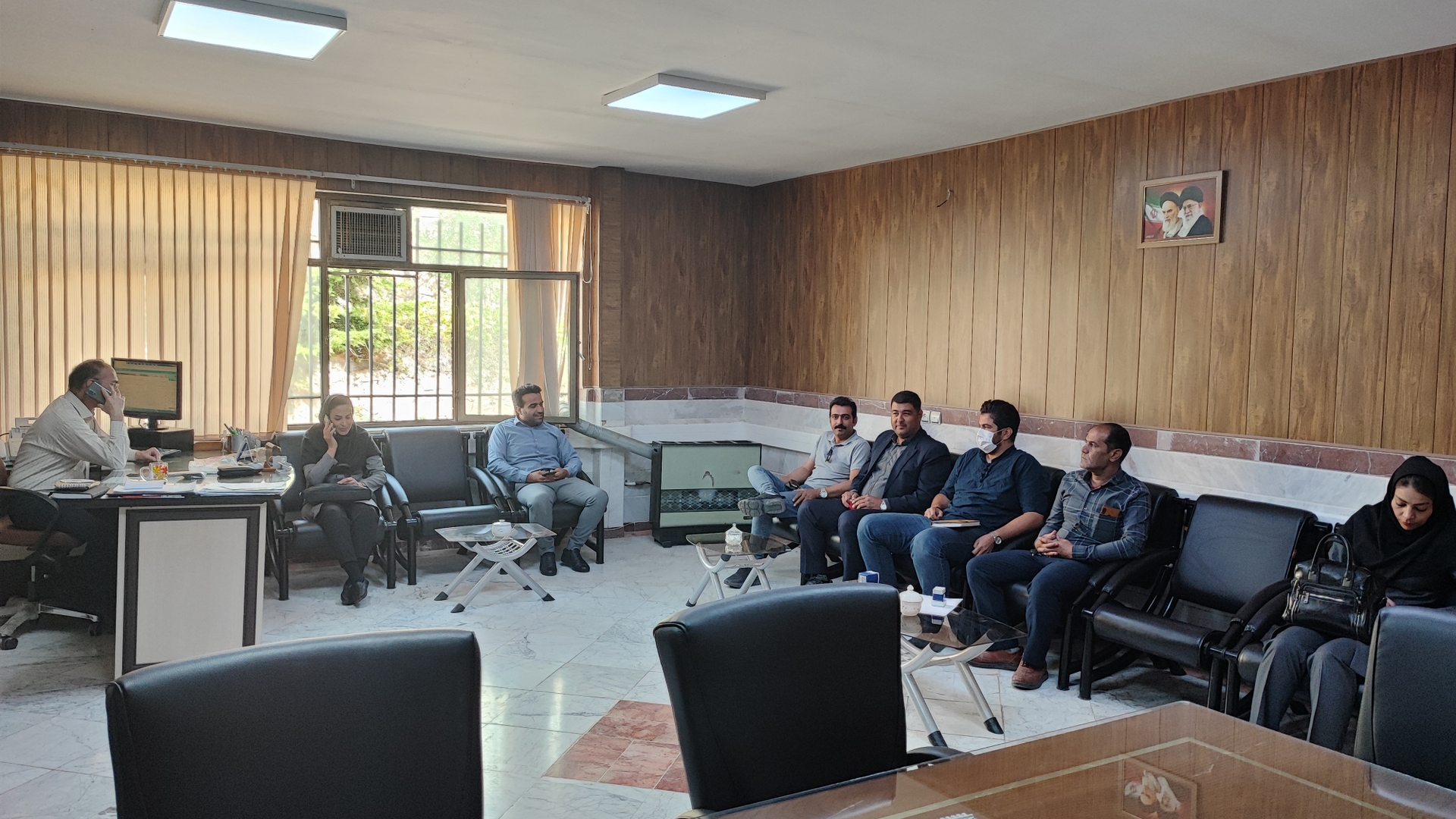 جلسه هماهنگی جهت اجرای پروژه آسفالت روستاهای بخش مرکزی