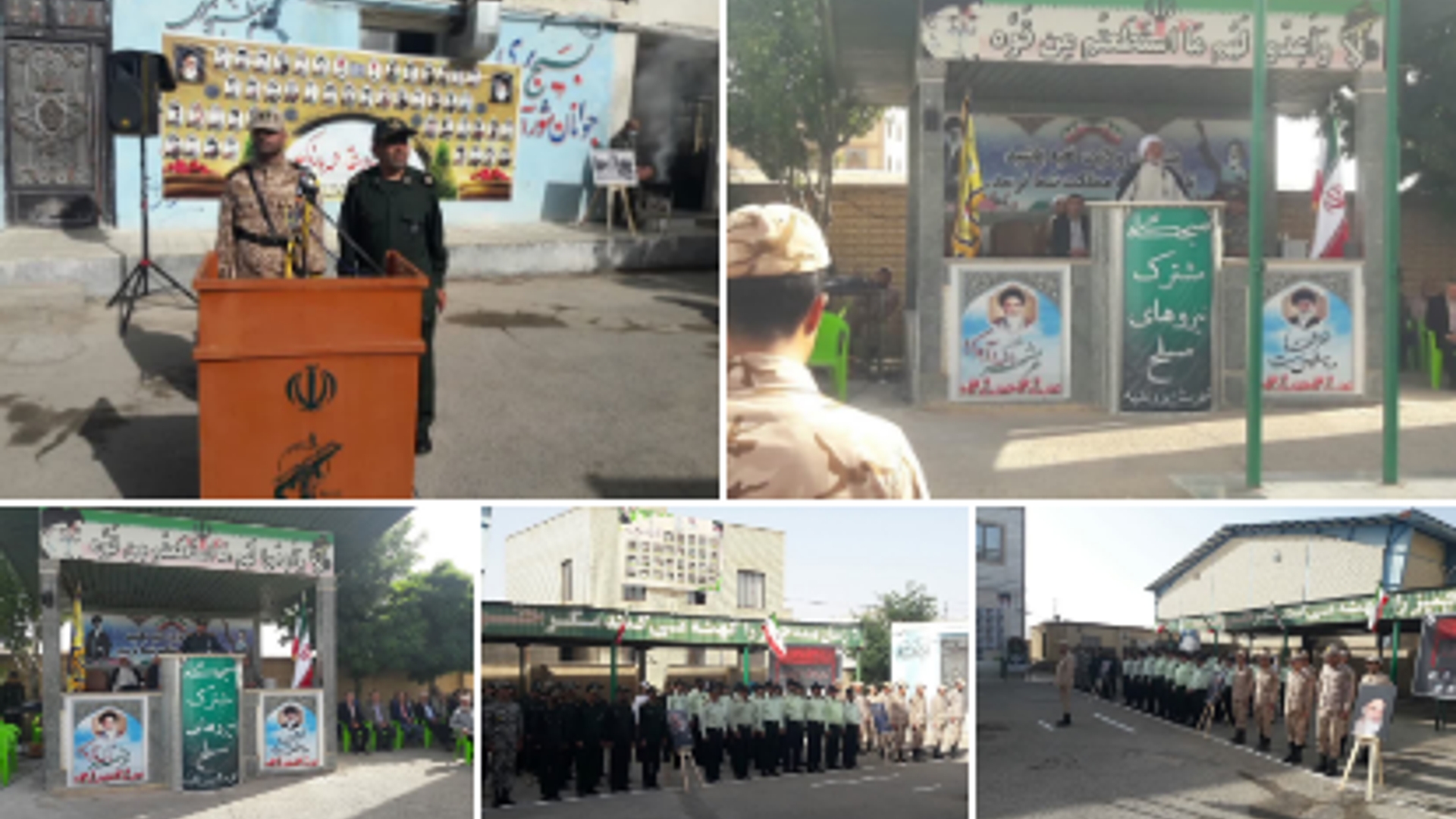 صبحگاه مشترک نیروهای نظامی و انتظامی شهرستان زرندیه