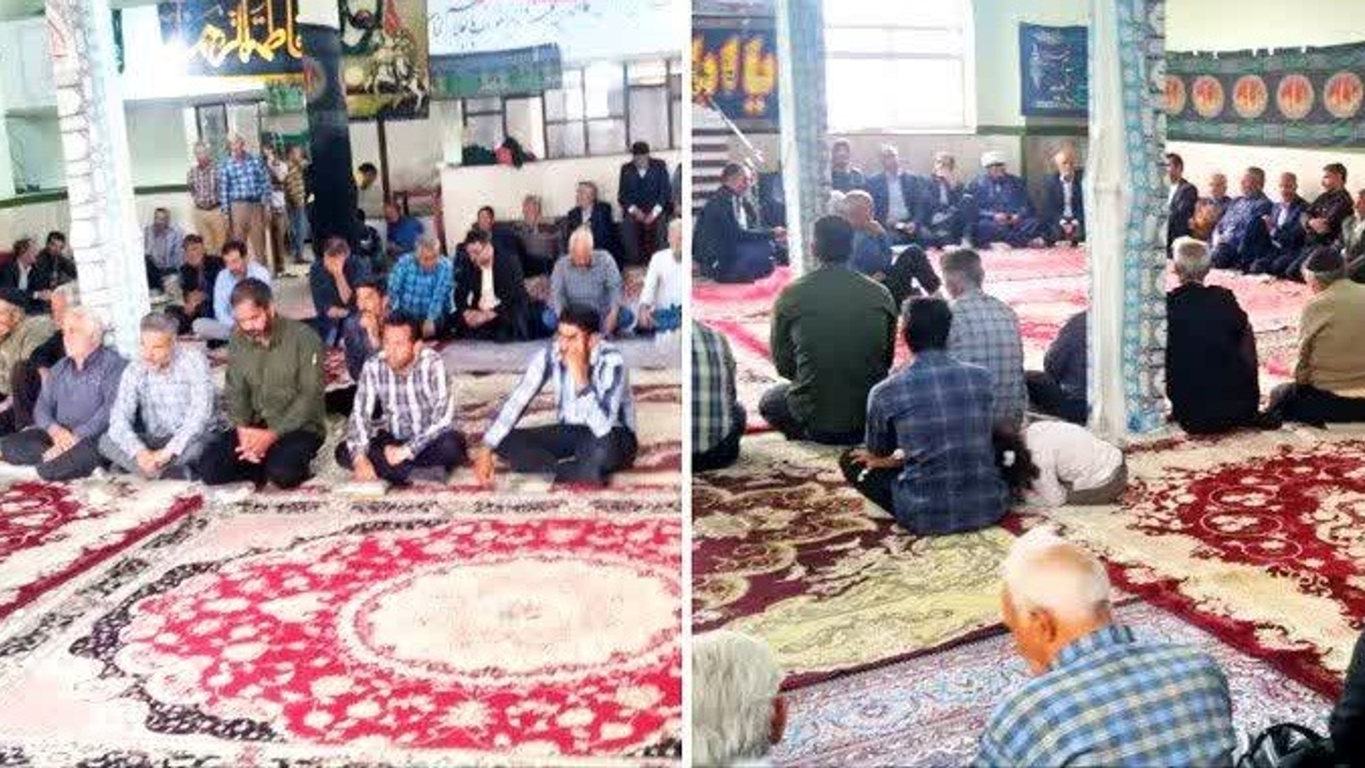 مراسم دهه کرامت در مسجد جامع روستای چهارحد