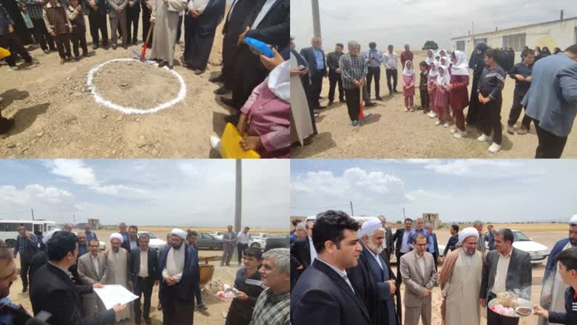 آئین کلنگ زنی آموزشگاه سه کلاسه خیر ساز روستای موسی آباد بخش زاویه