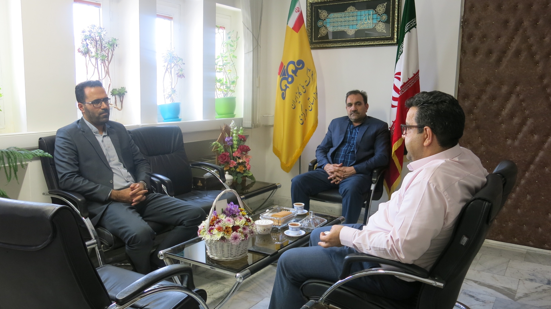 دیدار مدیرکل پدافند غیرعامل با سرپرست شرکت گاز استان.