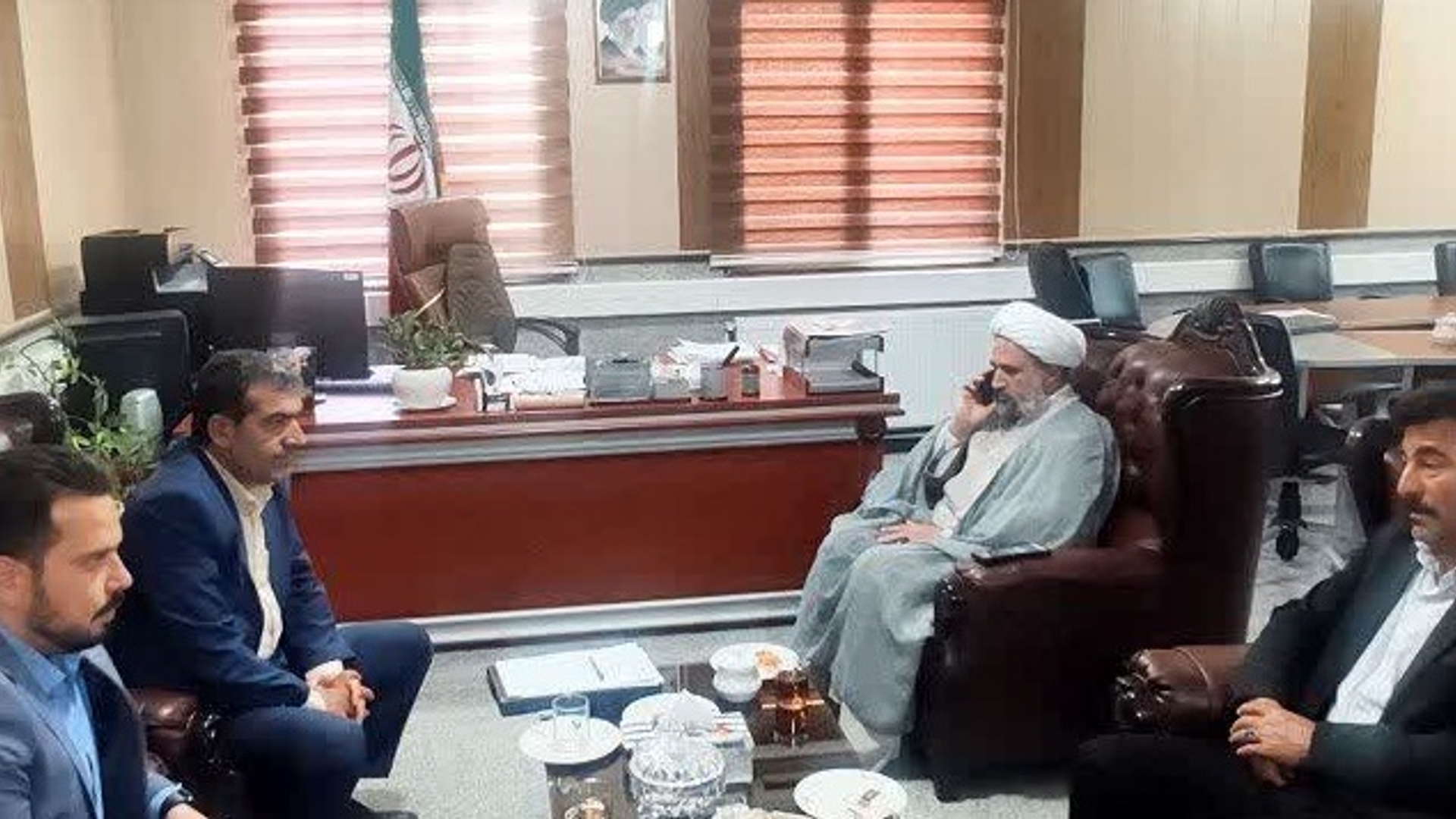 دیدار امام جمعه زاویه با فرماندار