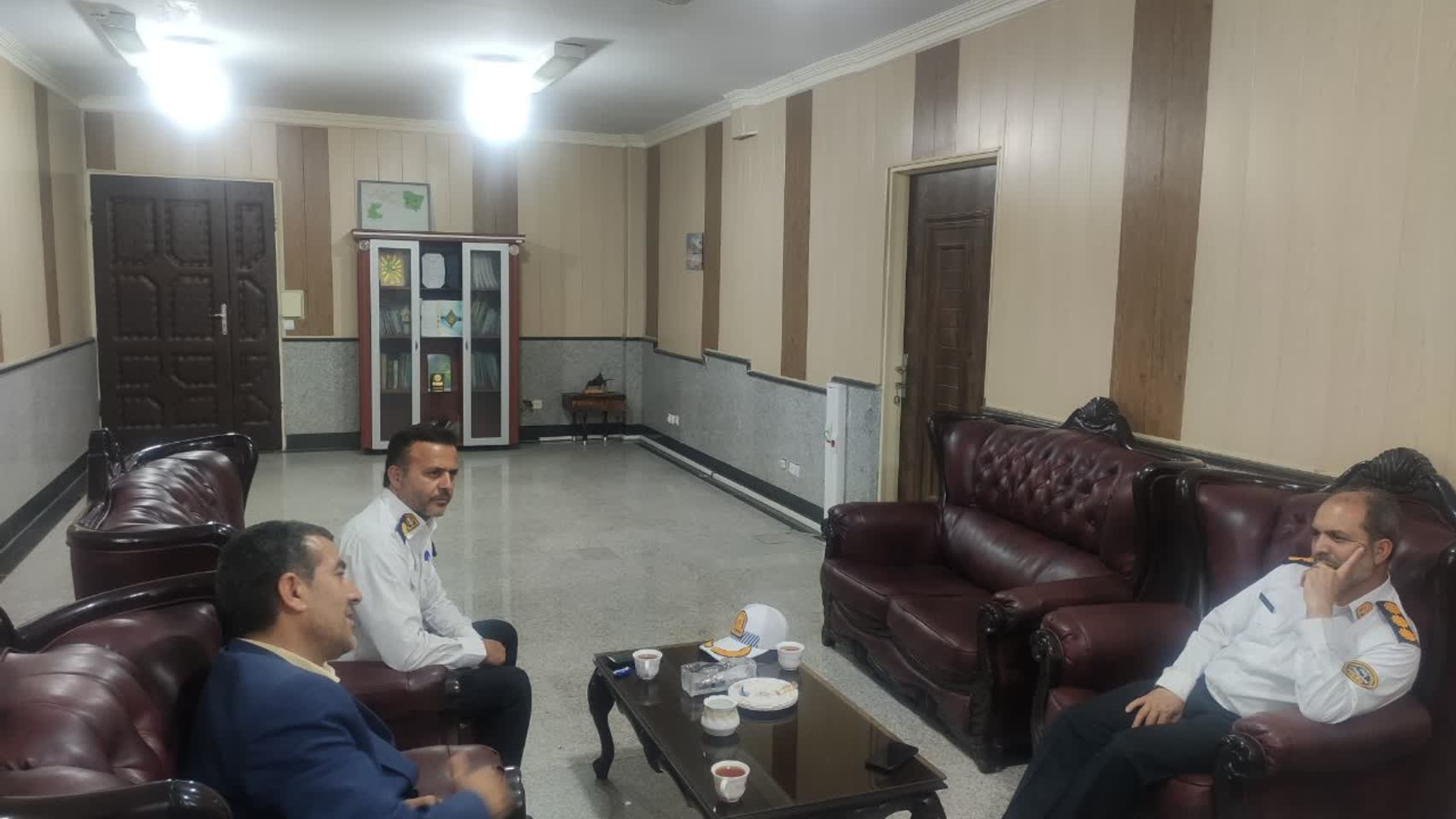 دیدار رئیس راهنمایی و رانندگی استان مرکزی با فرماندار