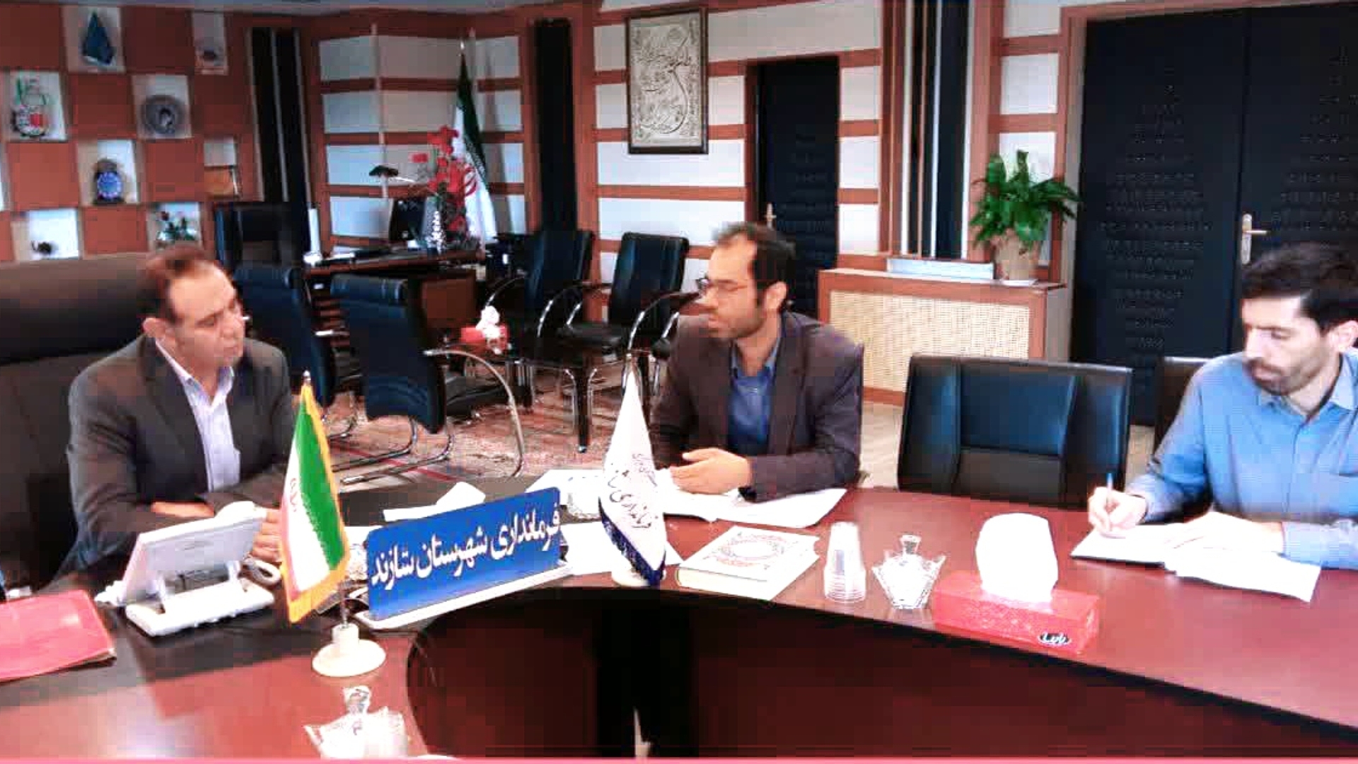 دیدار و نشست سرپرست فرمانداری با سرپرست مرکز فنی و حرفه ای شازند