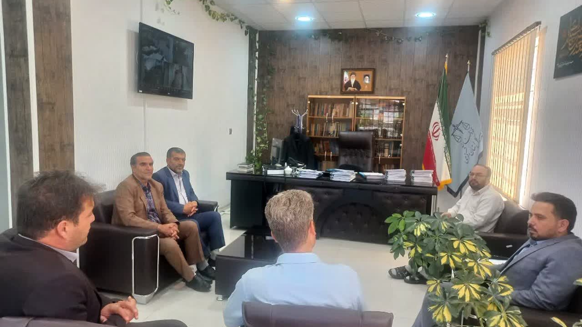 دیدار بخشدار زاویه با رییس دادگستری شهرستان