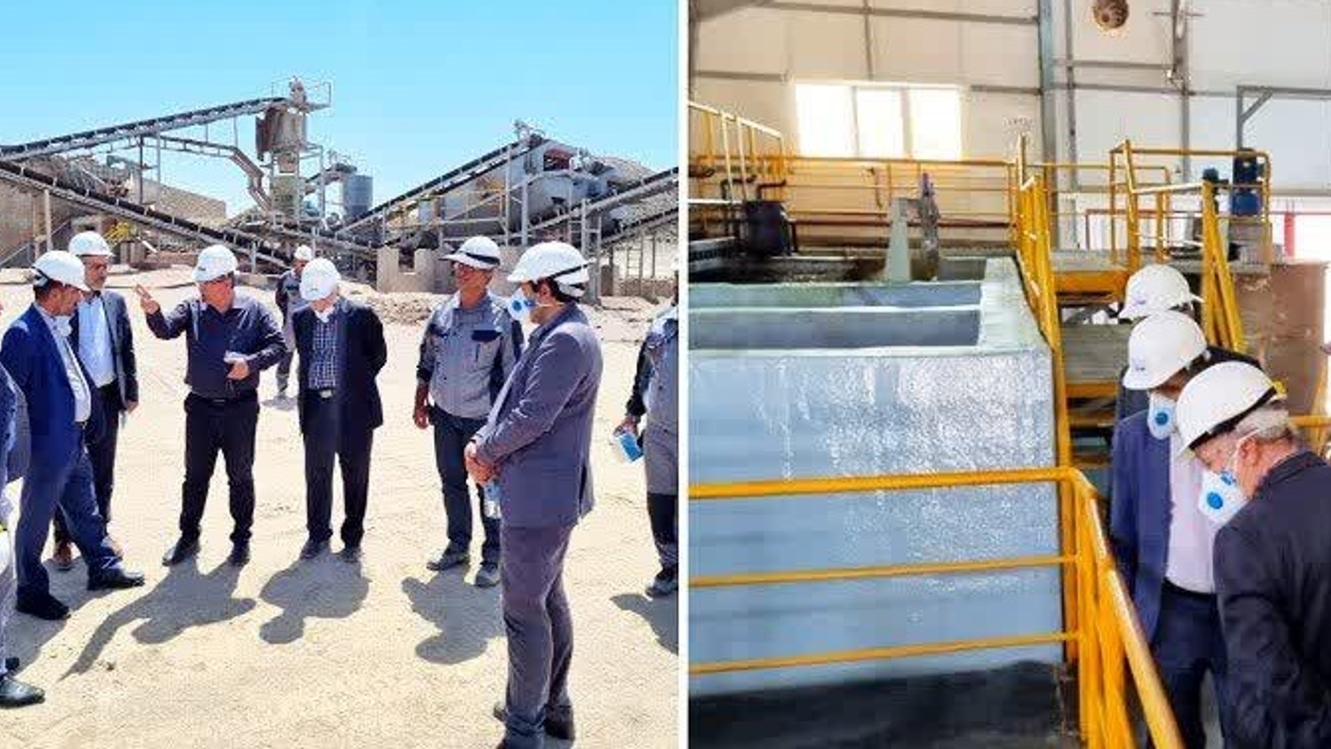 بازدید فرماندار  از معدن آریا صنعت تجارت بایا  در محدوده رنگرز به مناسبت روز صنعت و معدن