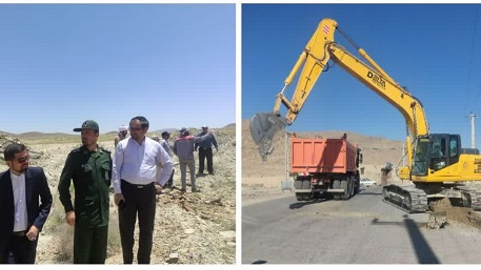 شروع عملیات اجرایی اصلاح شبکه آب شرب روستای خاتم آباد بخش میلاجرد با حضور مسئولین شهرستان و بخش