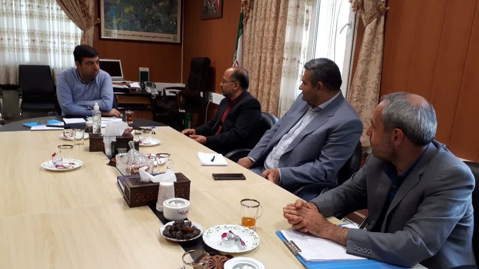 🔻حضور سرپرست شهرداری اراک دردفتر فرماندار و دیداروگفتگو با فرماندار اراک