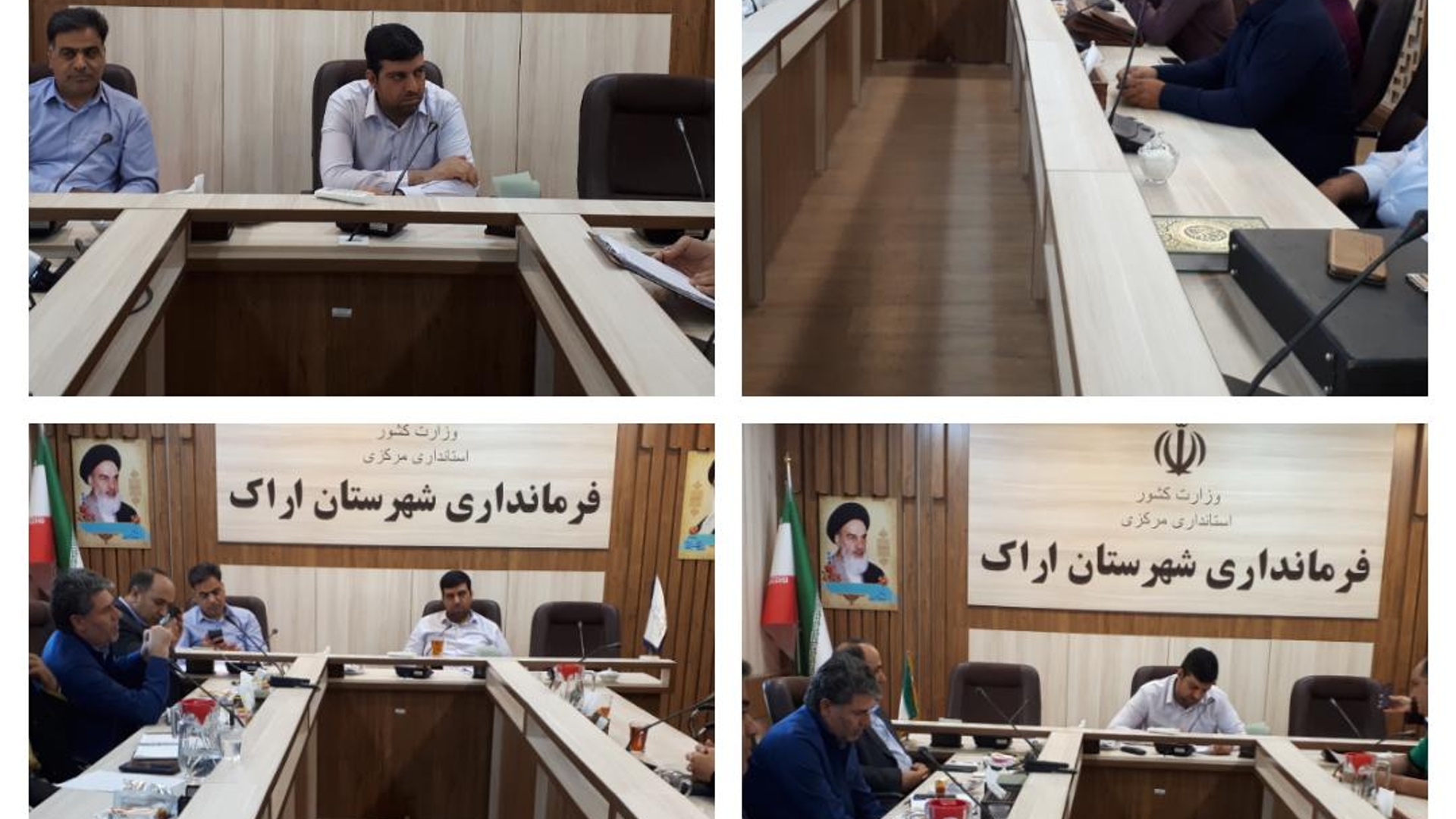 ملاقات مردمی امیر هادی فرماندار شهرستان اراک در سالن جلسات برگزارشد .