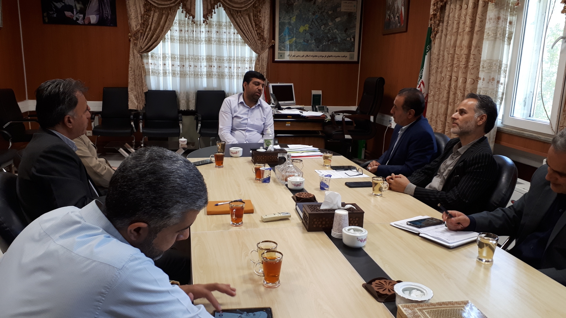 جلسه بررسی مسائل و مشکلات آب شرب شهر جدید امیر کبیر