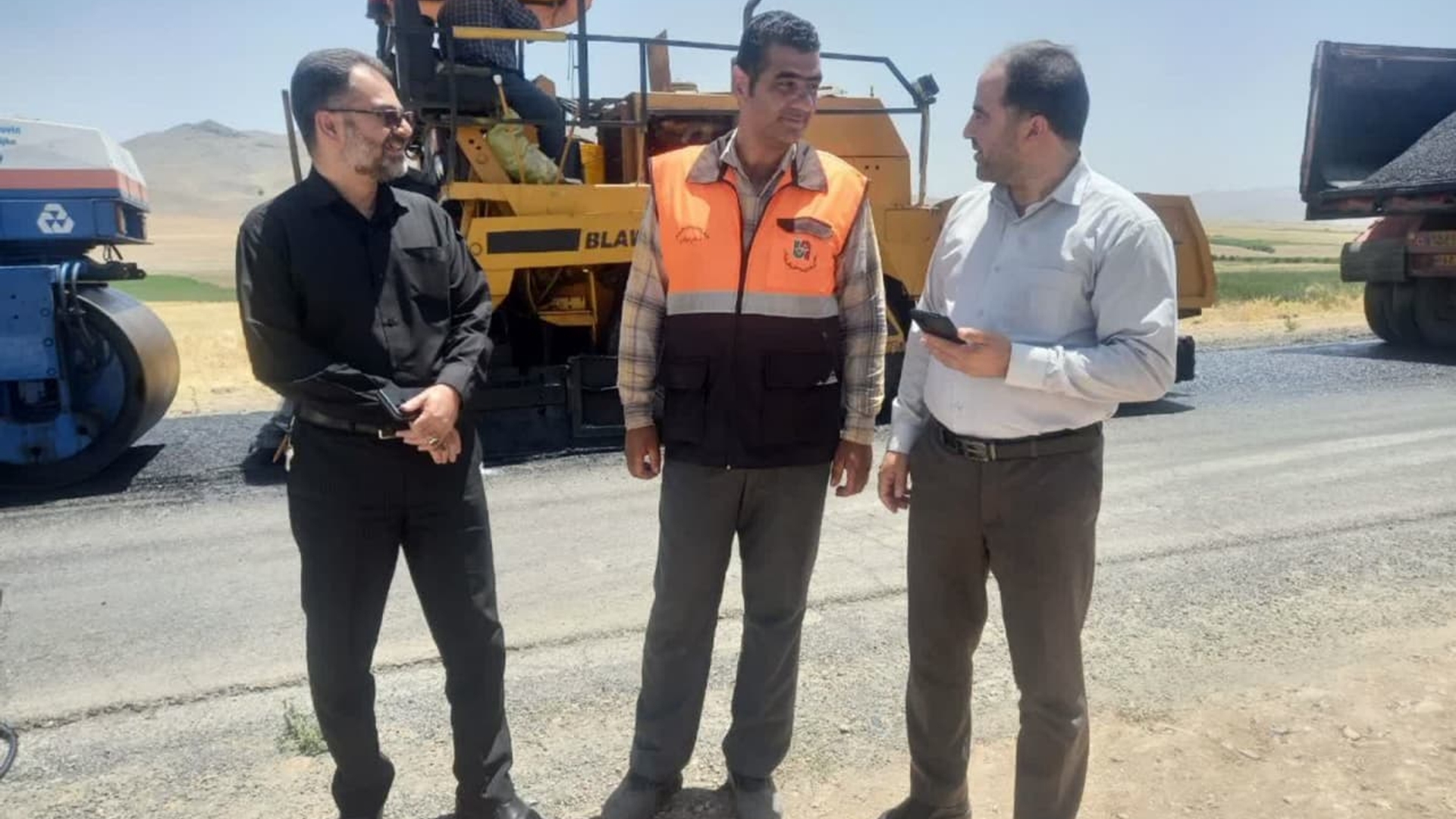 بازدید فرماندار از محور مواصلاتی خنداب- ملایر