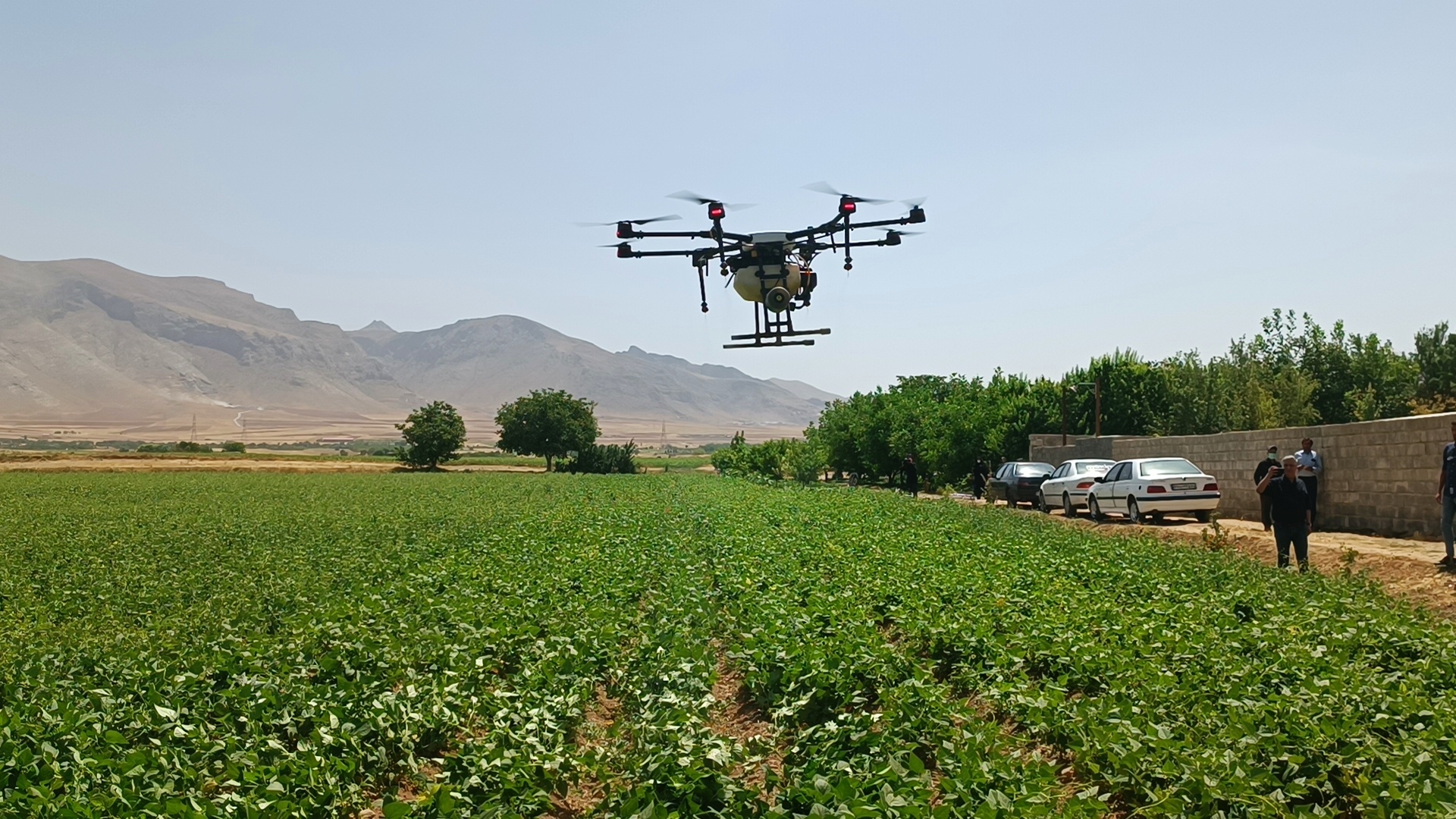 بازدید سرپرست فرمانداری شهرستان شازند از اجرای طرح بهره وری منابع آب و خاک جهاد کشاورزی