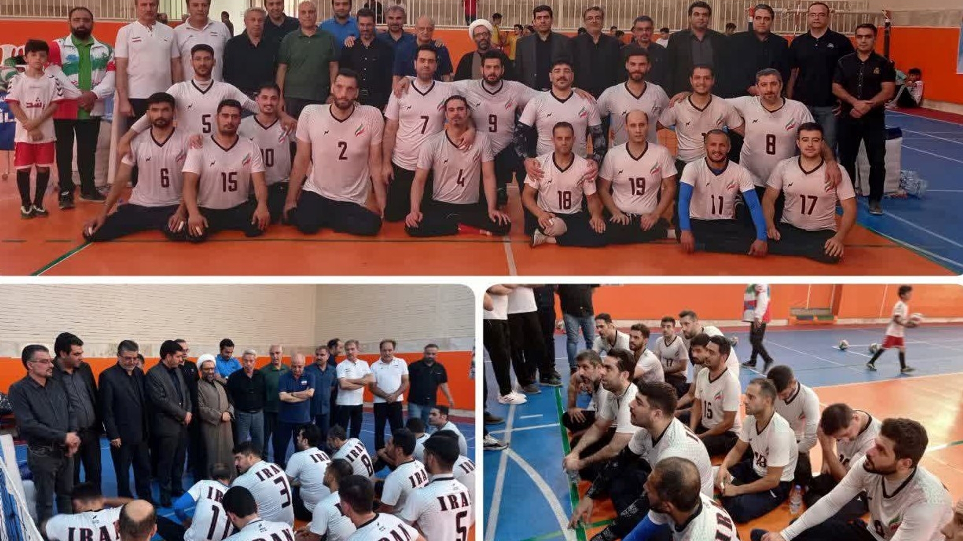 بازدید از اردوی آمادگی تیم ملی والیبال نشسته