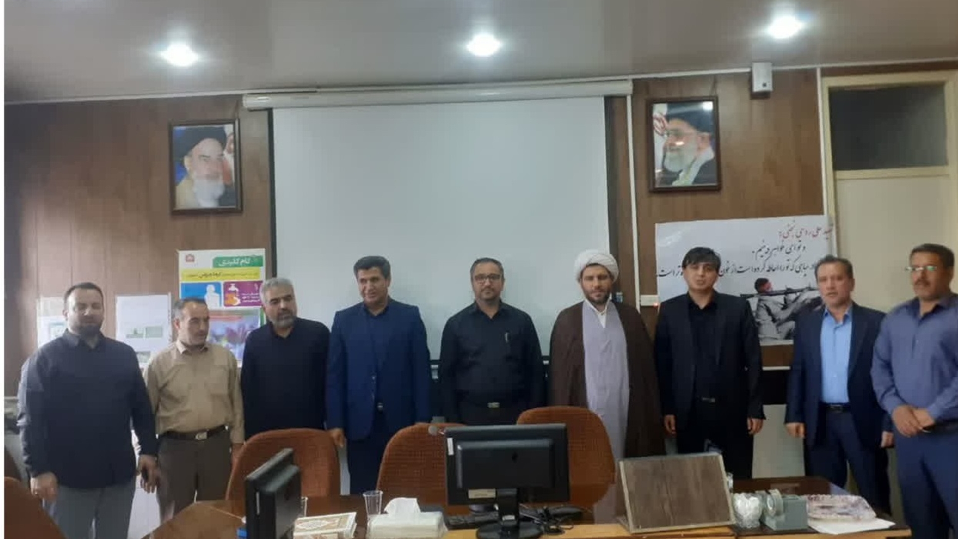 مراسم تودیع و معارفه سرپرست بیمارستان امام علی (ع) شهر کمیجان برگزار گردید