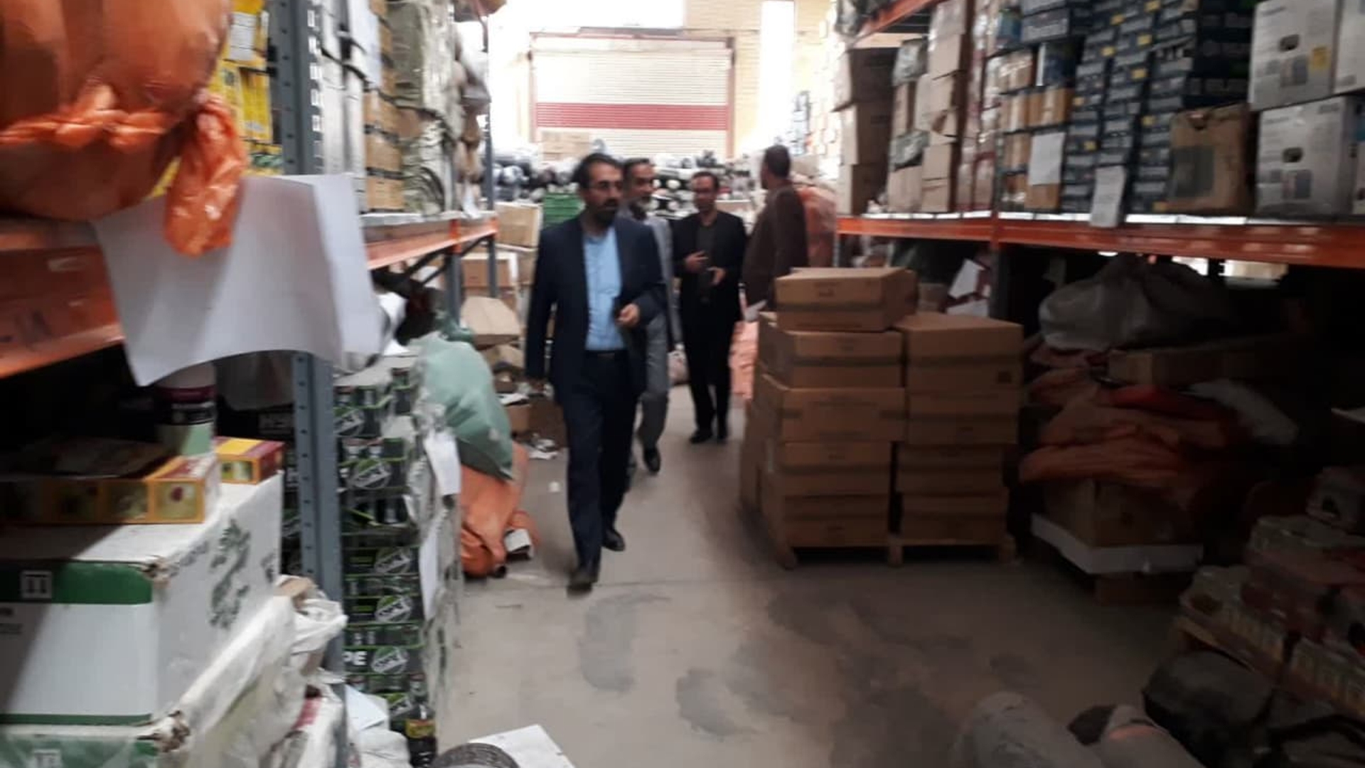 بازدید از انبار های اموال تملیکی استان