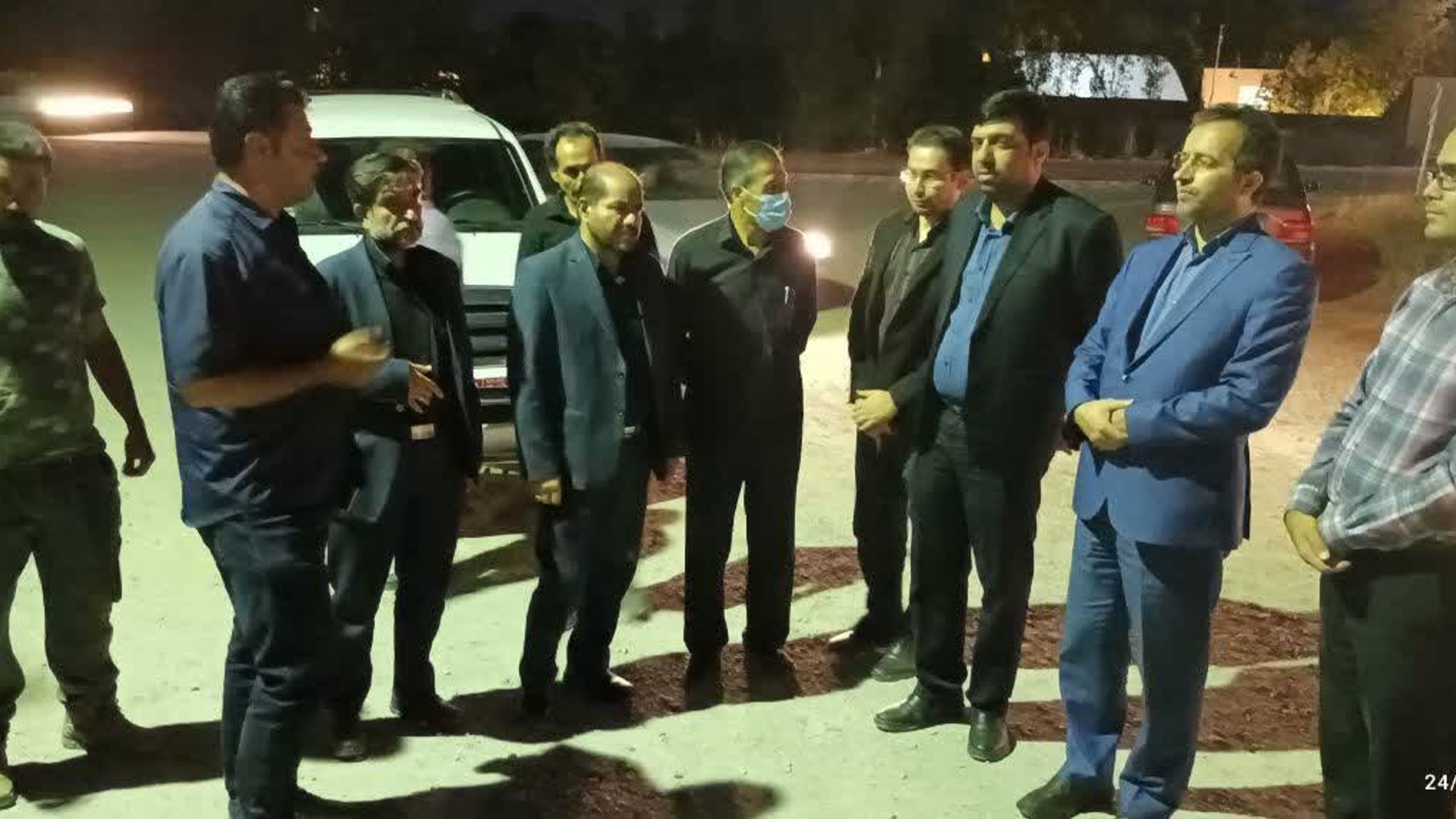 حضور هادی فرماندار شهرستان اراک  به همراه پاکپور مدیرکل دفتر امور روستایی استانداری مرکزی