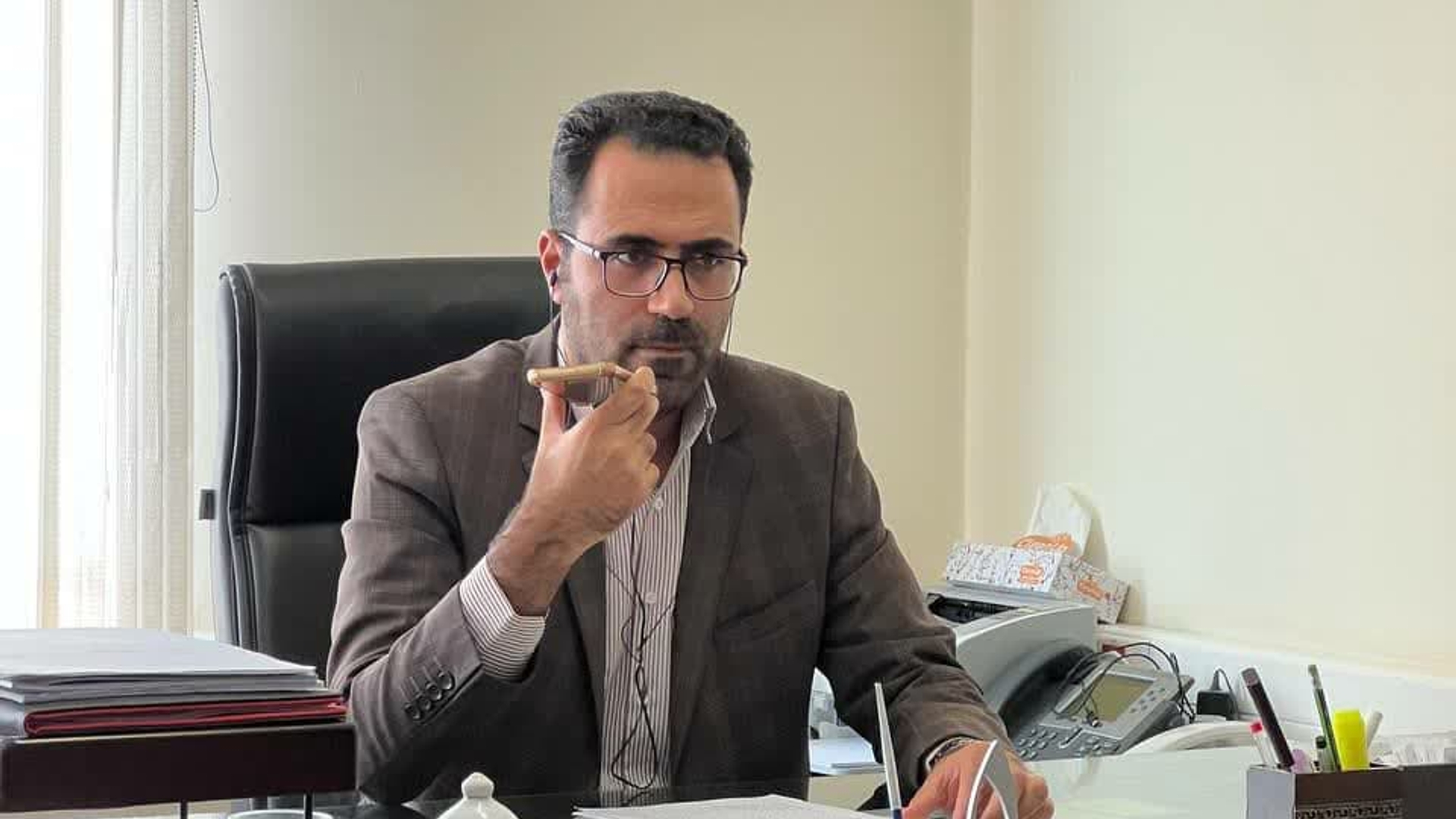 مصاحبه تلفنی با برنامه پاسخ رادیو آفتاب