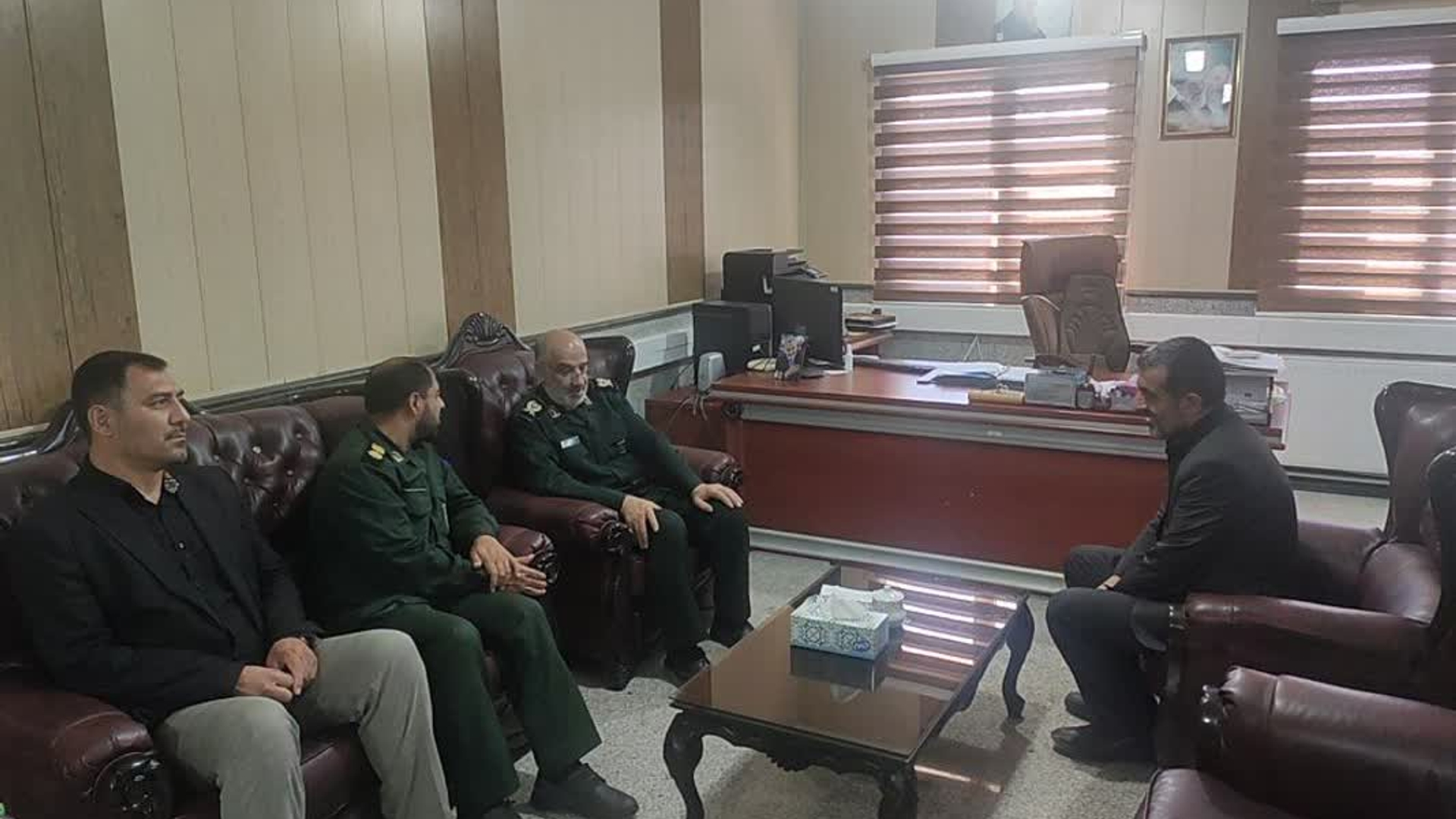 دیدار  فرمانده سپاه روح‌الله استان مرکزی با  فرماندار