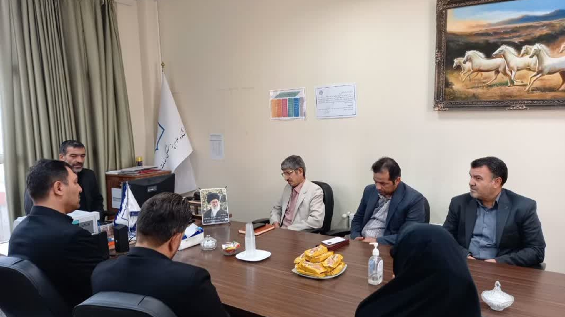 حضور فرماندار در بیمارستان امام رضا به مناسبت روز پزشک و داروساز