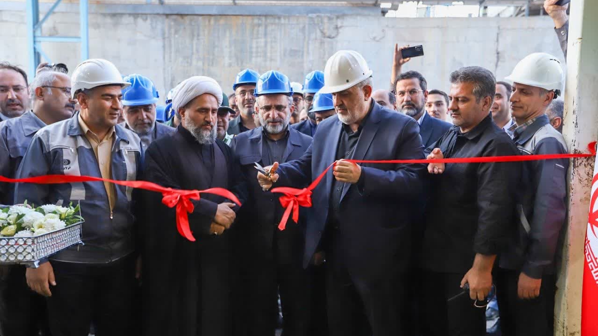 کارخانه «فولاد دشتستان» زرندیه توسط وزیر صمت به بهره‌برداری رسید