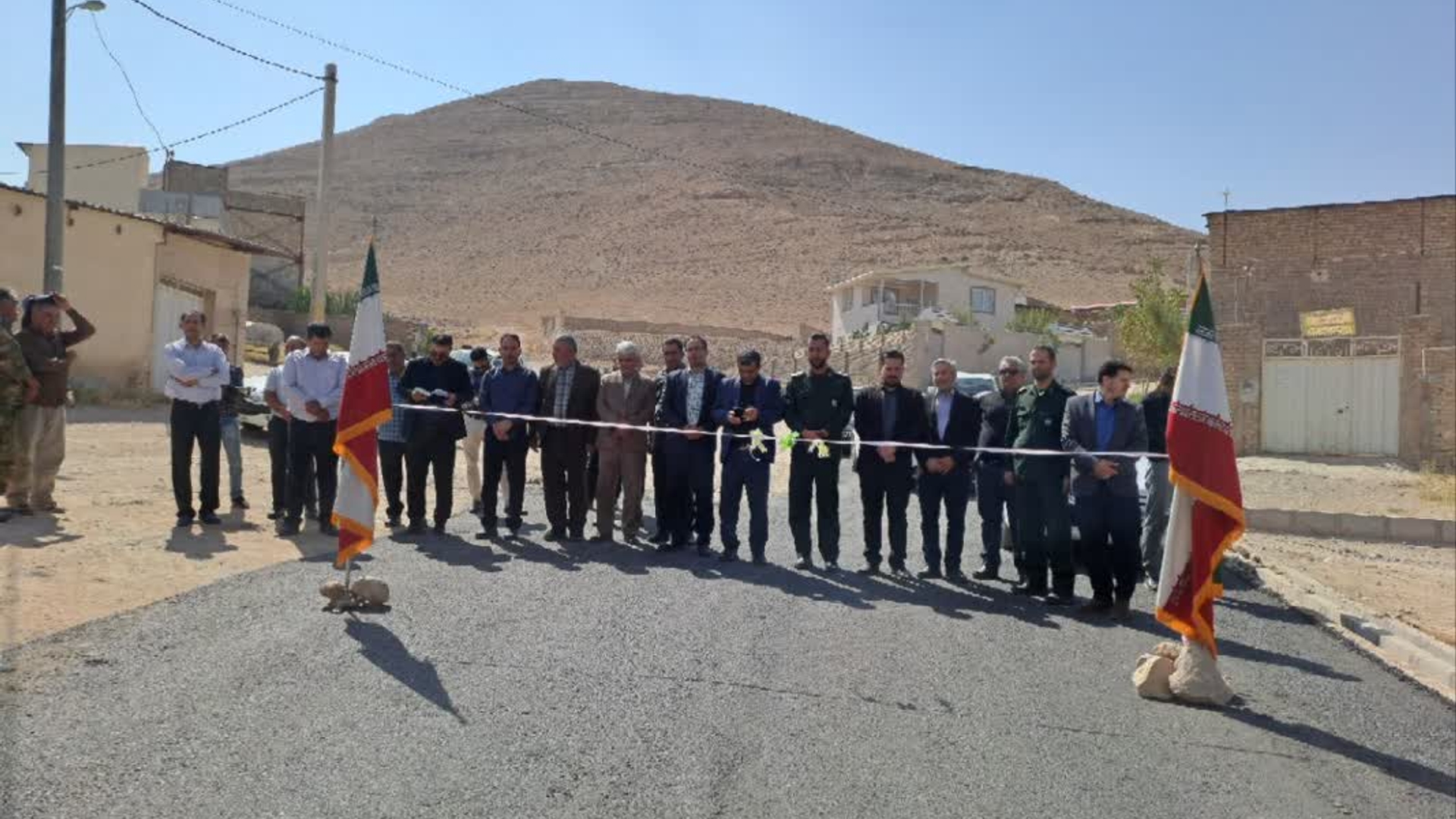 افتتاح و بهره برداری پروژه جدول گذاری معابر روستای الویر