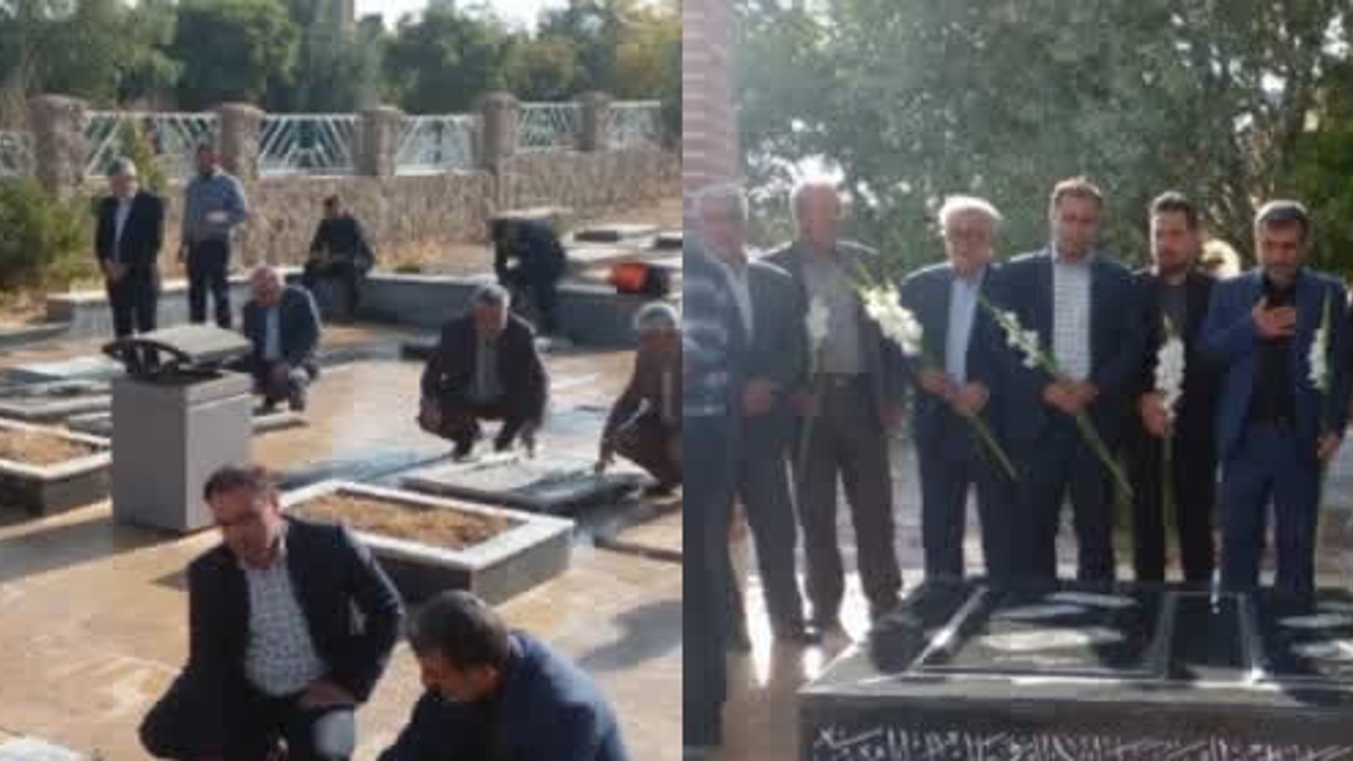 ادای احترام به شهیدان گمنام بخش خرقان